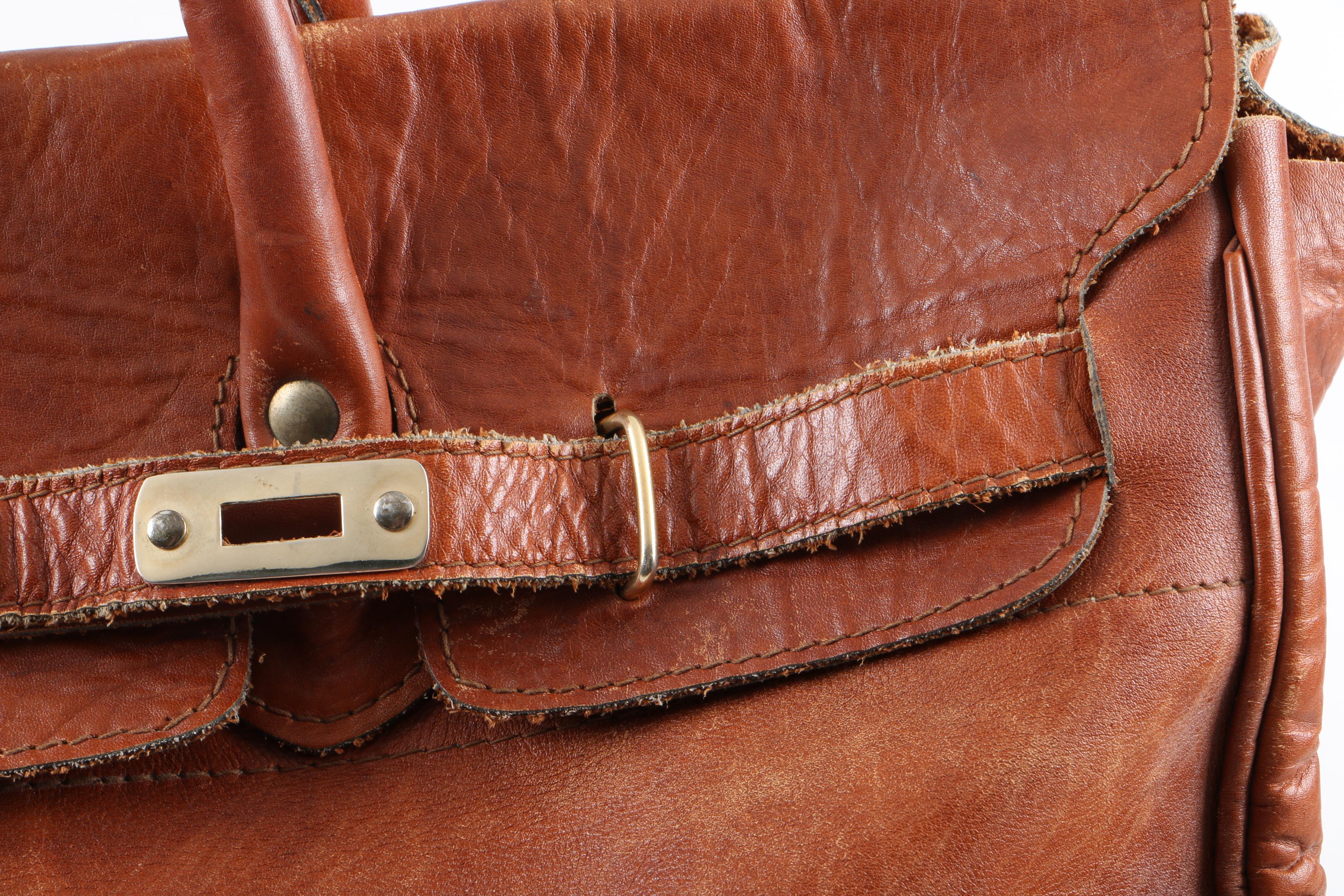 "Vaca Lisa" Genuine Leather Tote Bag