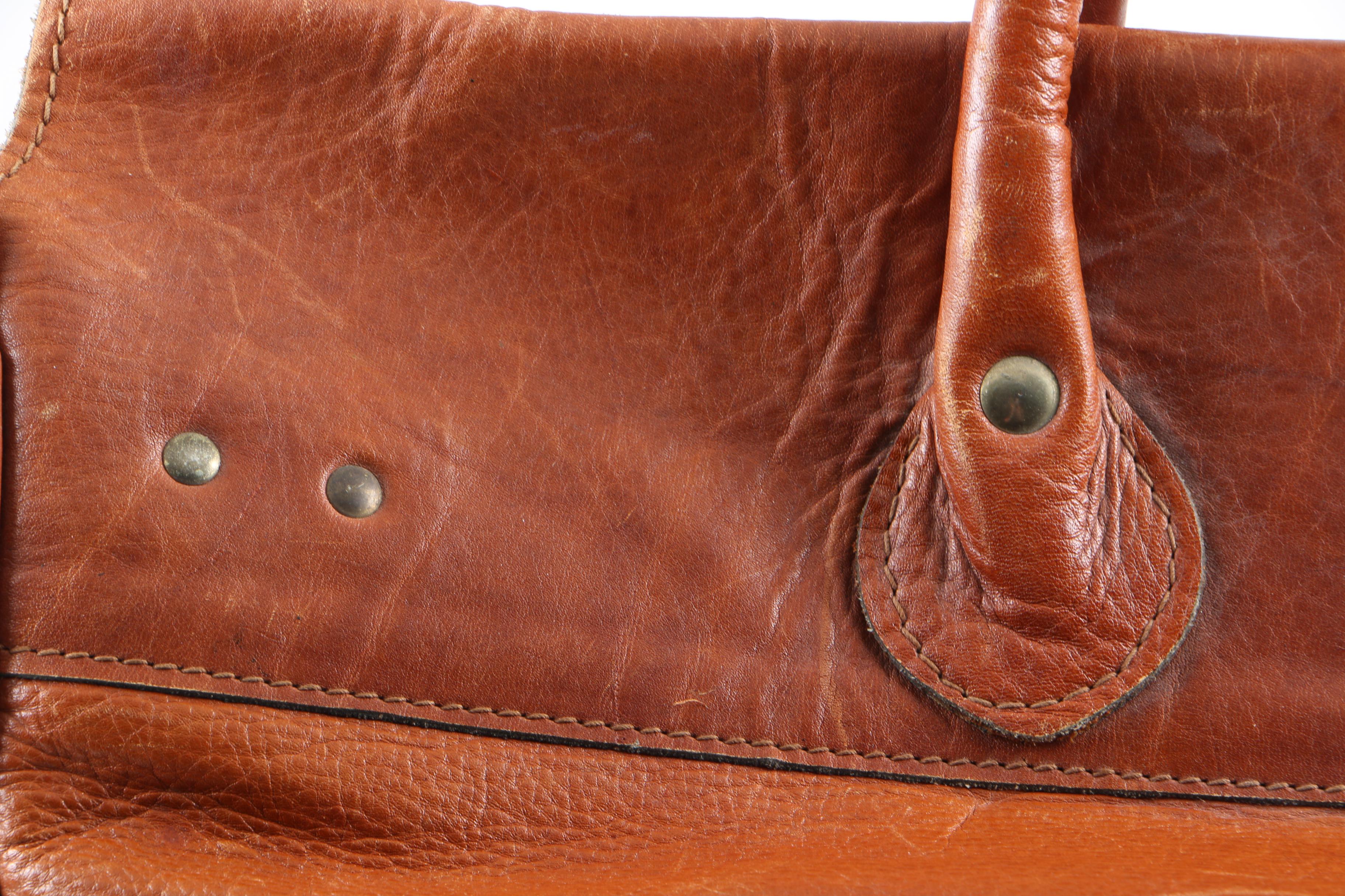 "Vaca Lisa" Genuine Leather Tote Bag