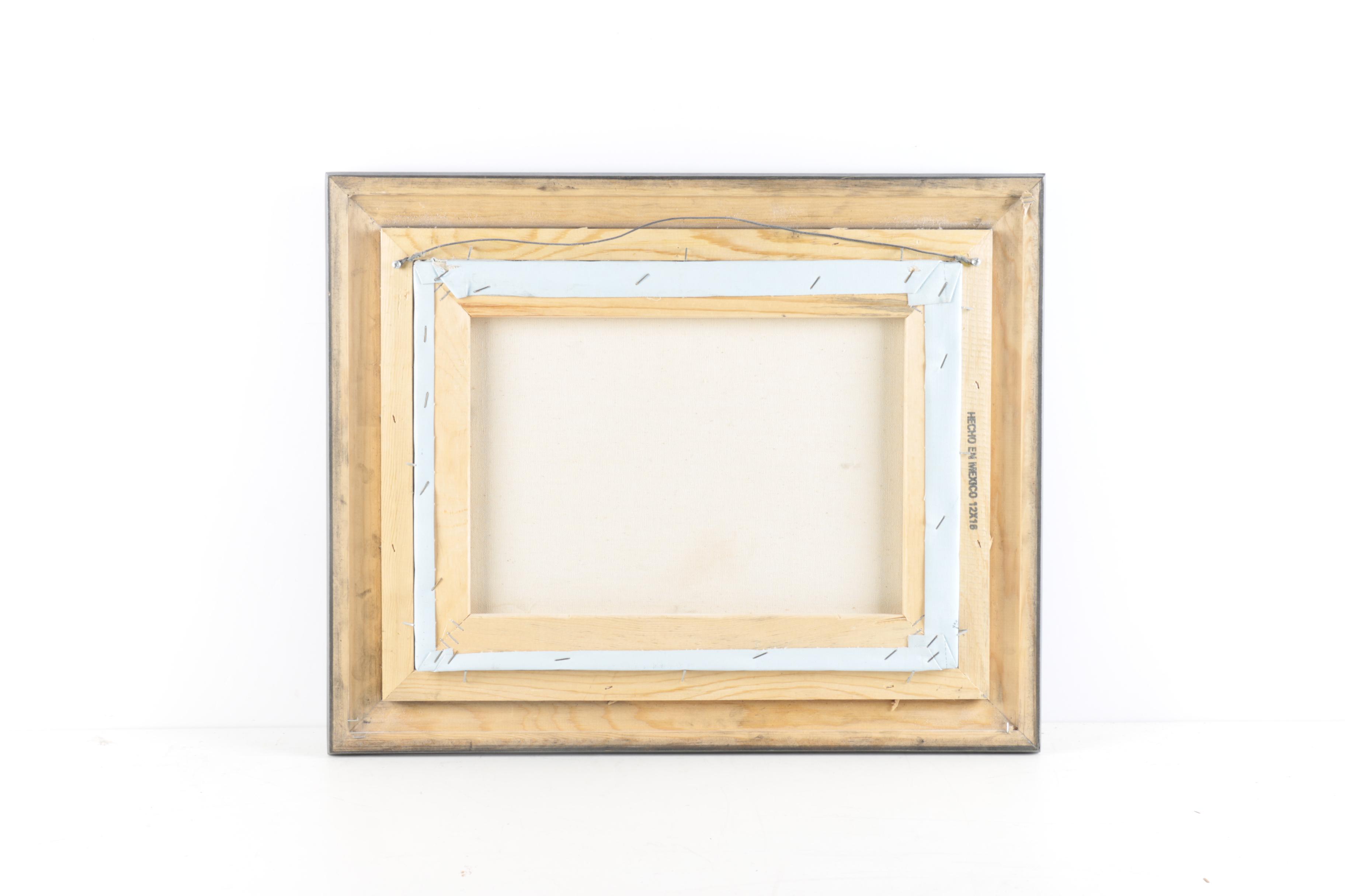 Amos Carr Oil Painting on Canvas of Sailboat