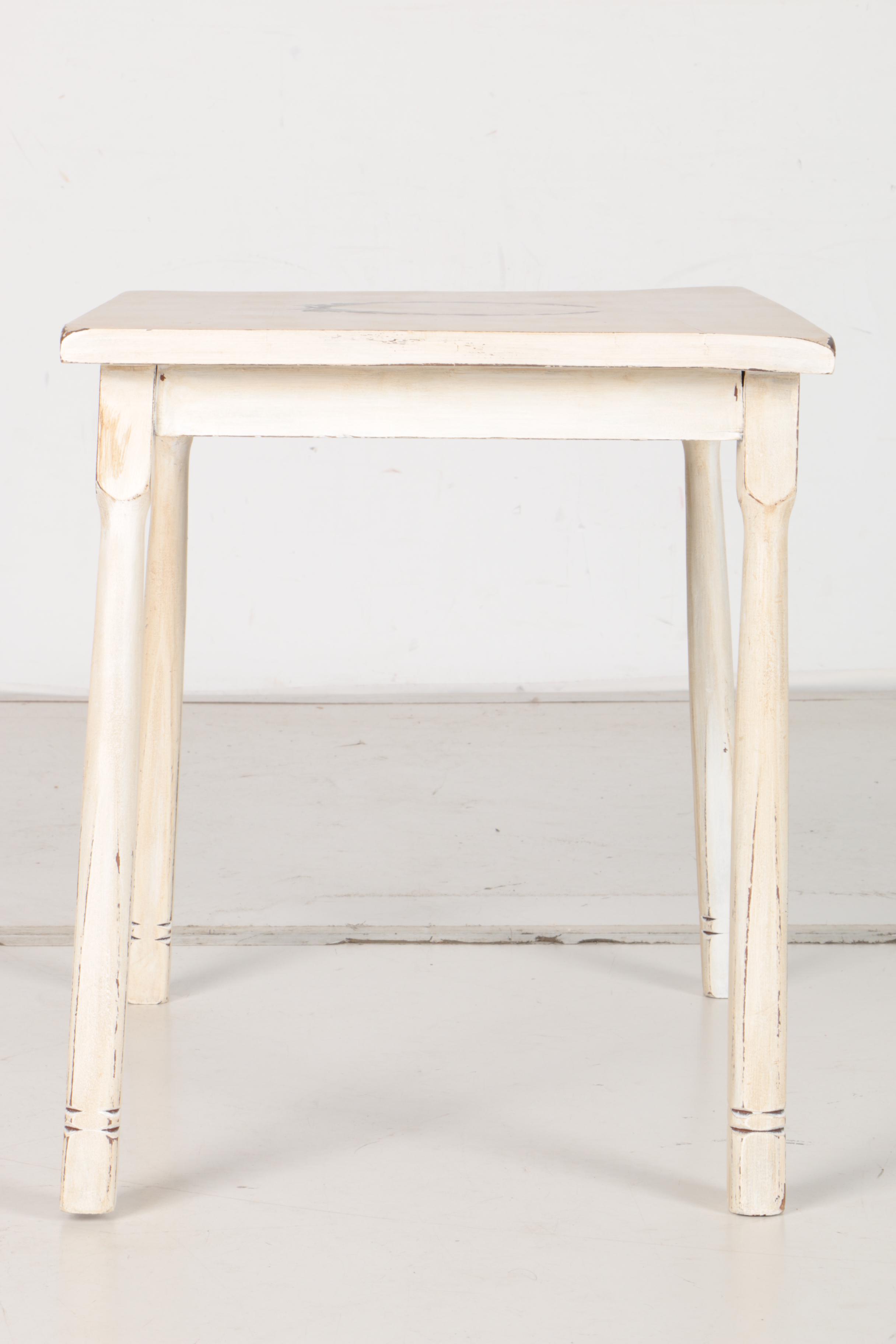 Vintage Painted Accent Table