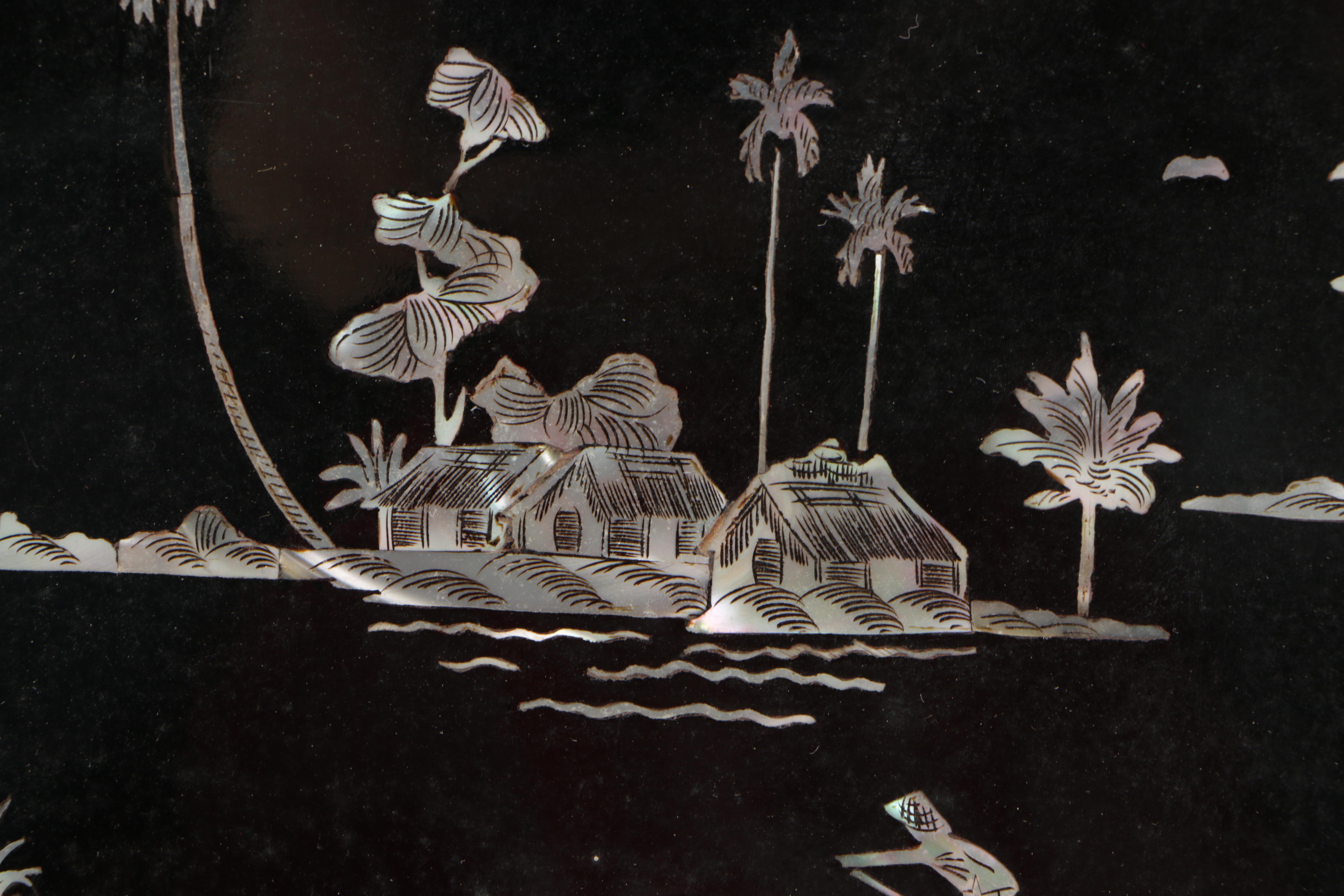 Asian-Inspired Boxes and Decor with Mother of Pearl Details