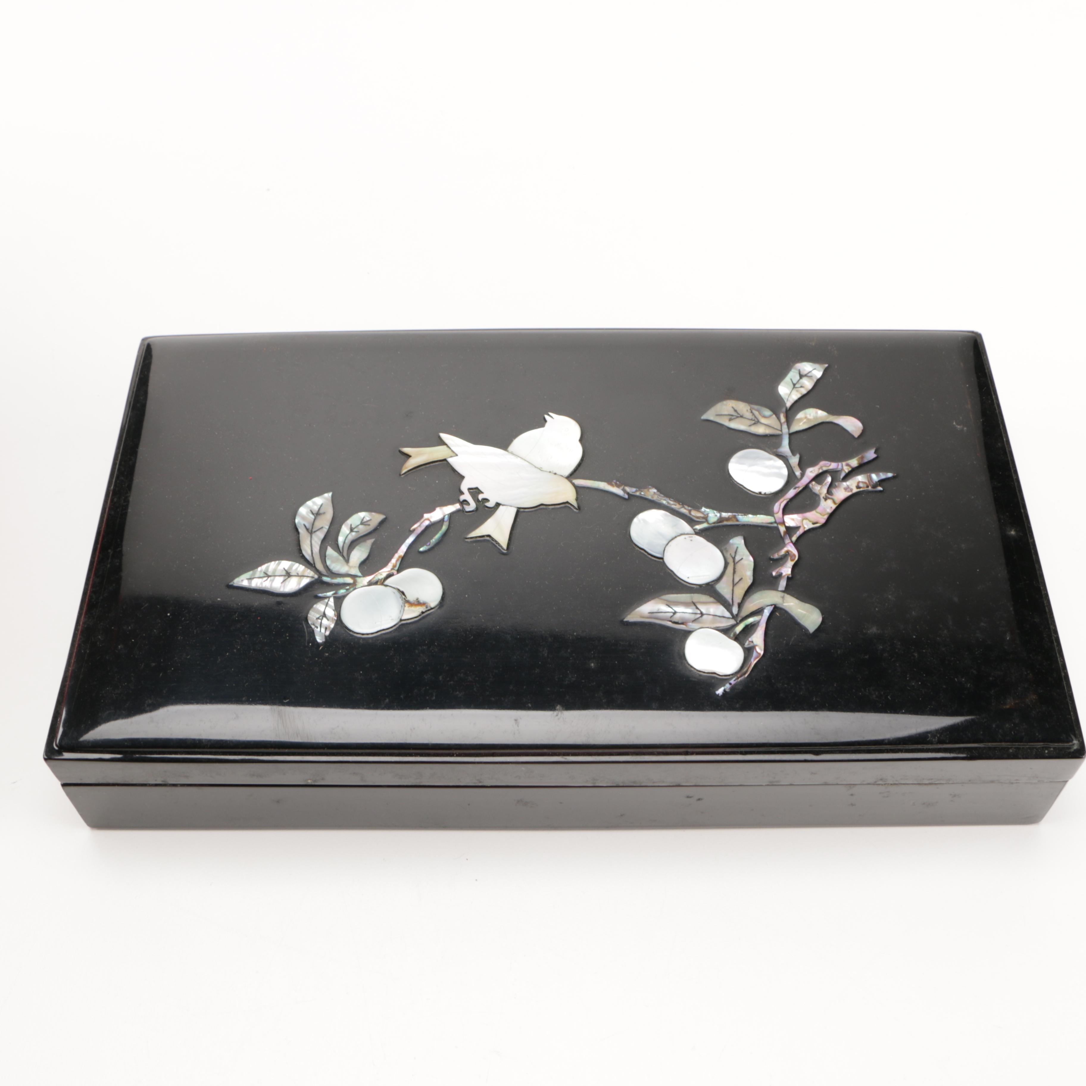 Asian-Inspired Boxes and Decor with Mother of Pearl Details