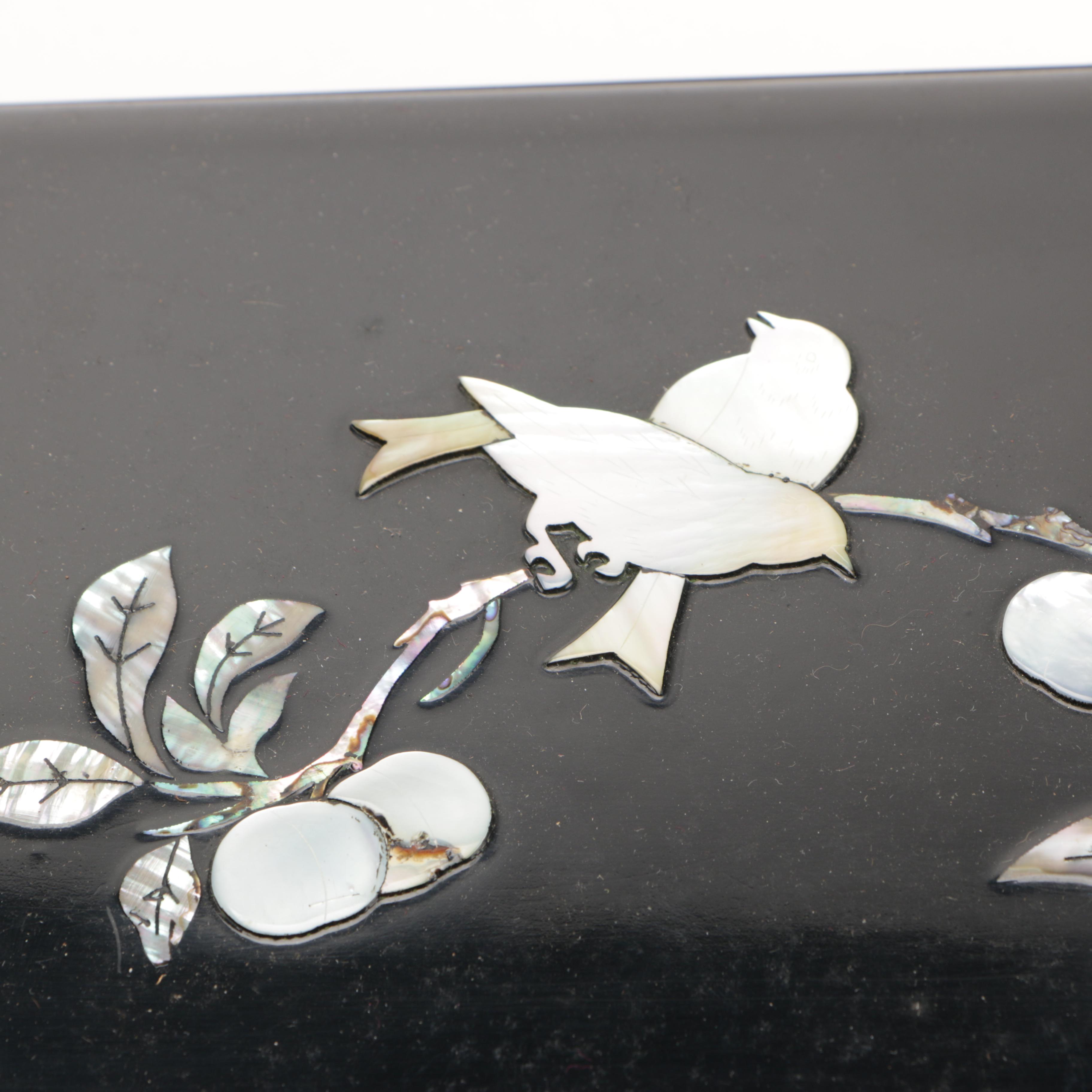 Asian-Inspired Boxes and Decor with Mother of Pearl Details