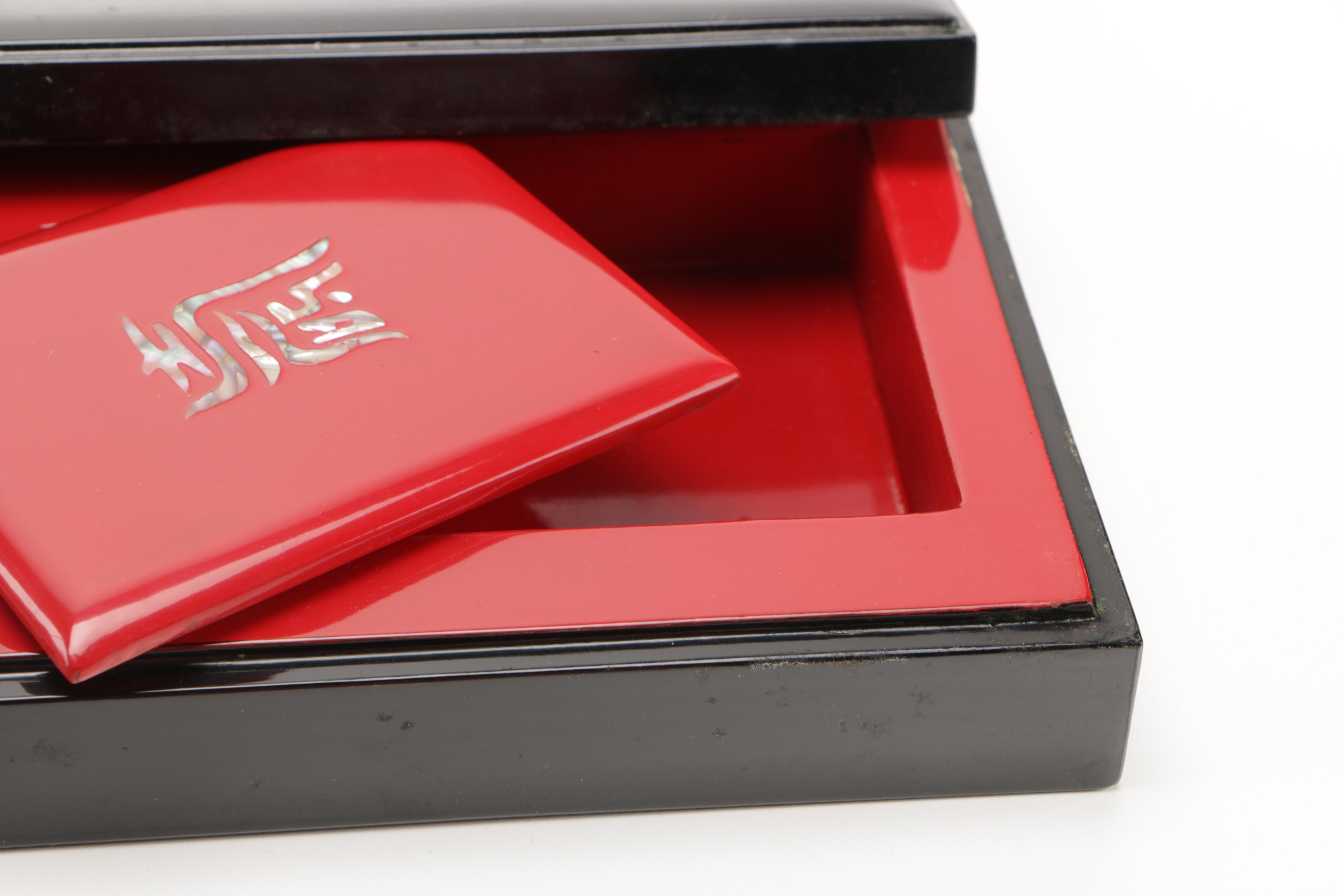 Asian-Inspired Boxes and Decor with Mother of Pearl Details