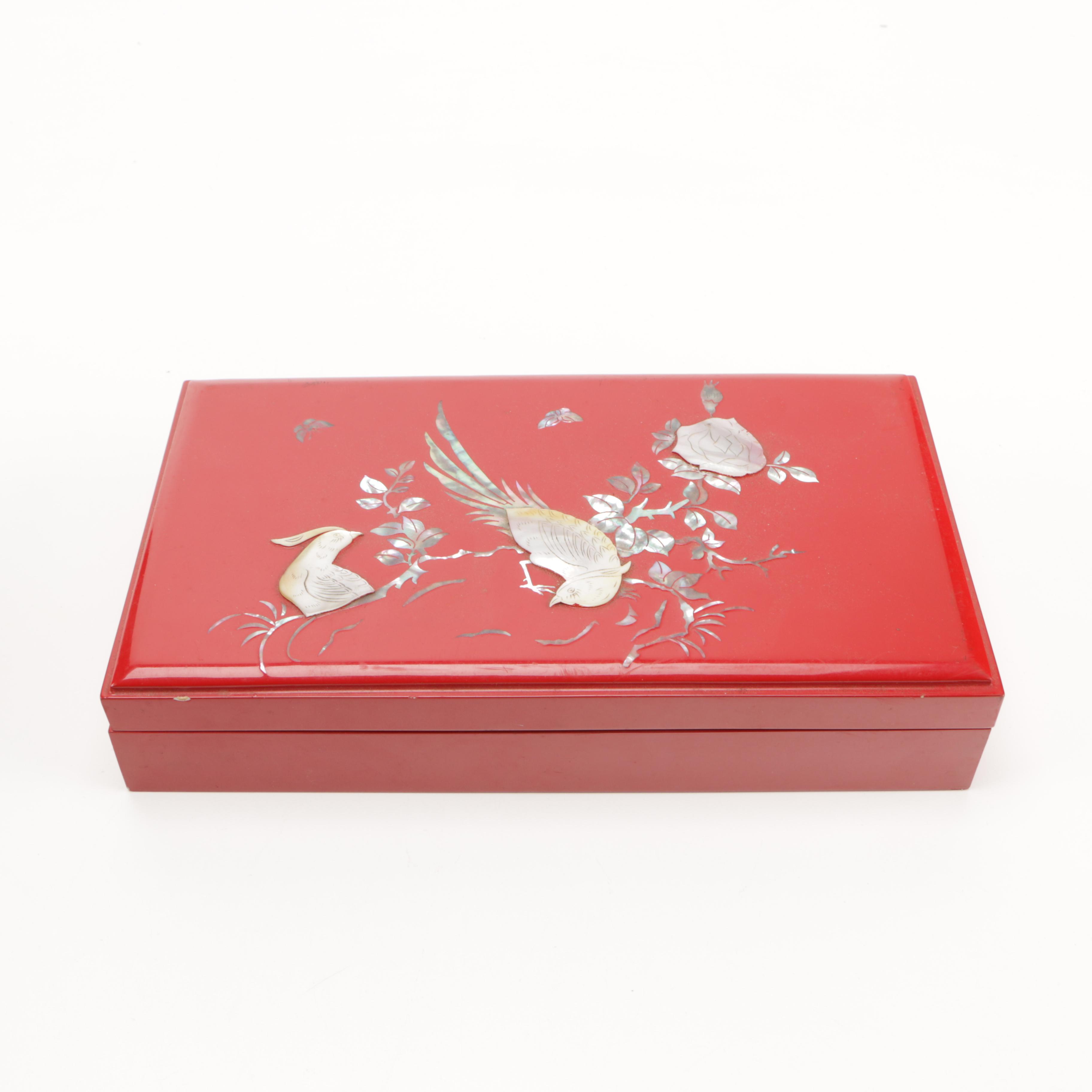 Asian-Inspired Boxes and Decor with Mother of Pearl Details