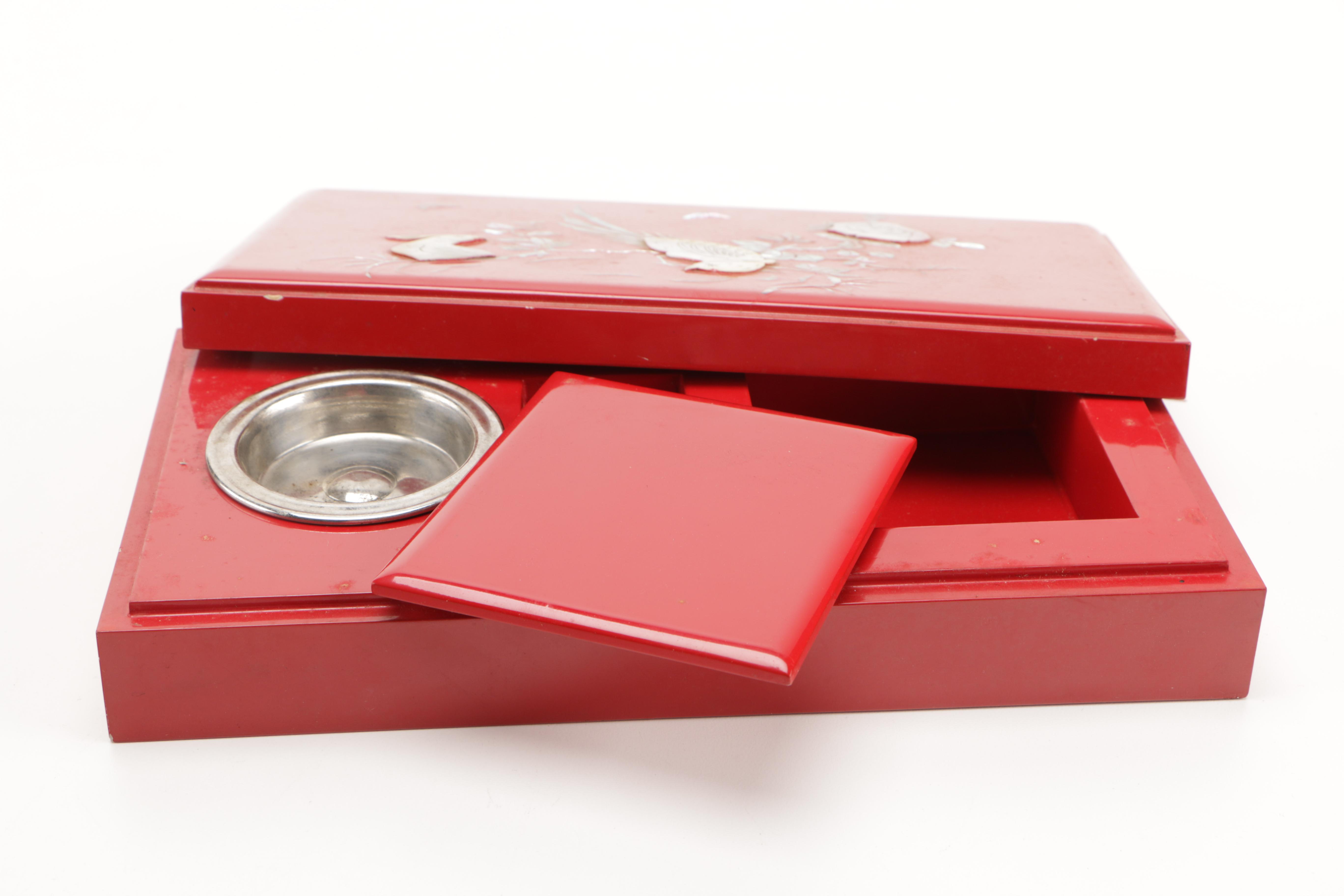 Asian-Inspired Boxes and Decor with Mother of Pearl Details