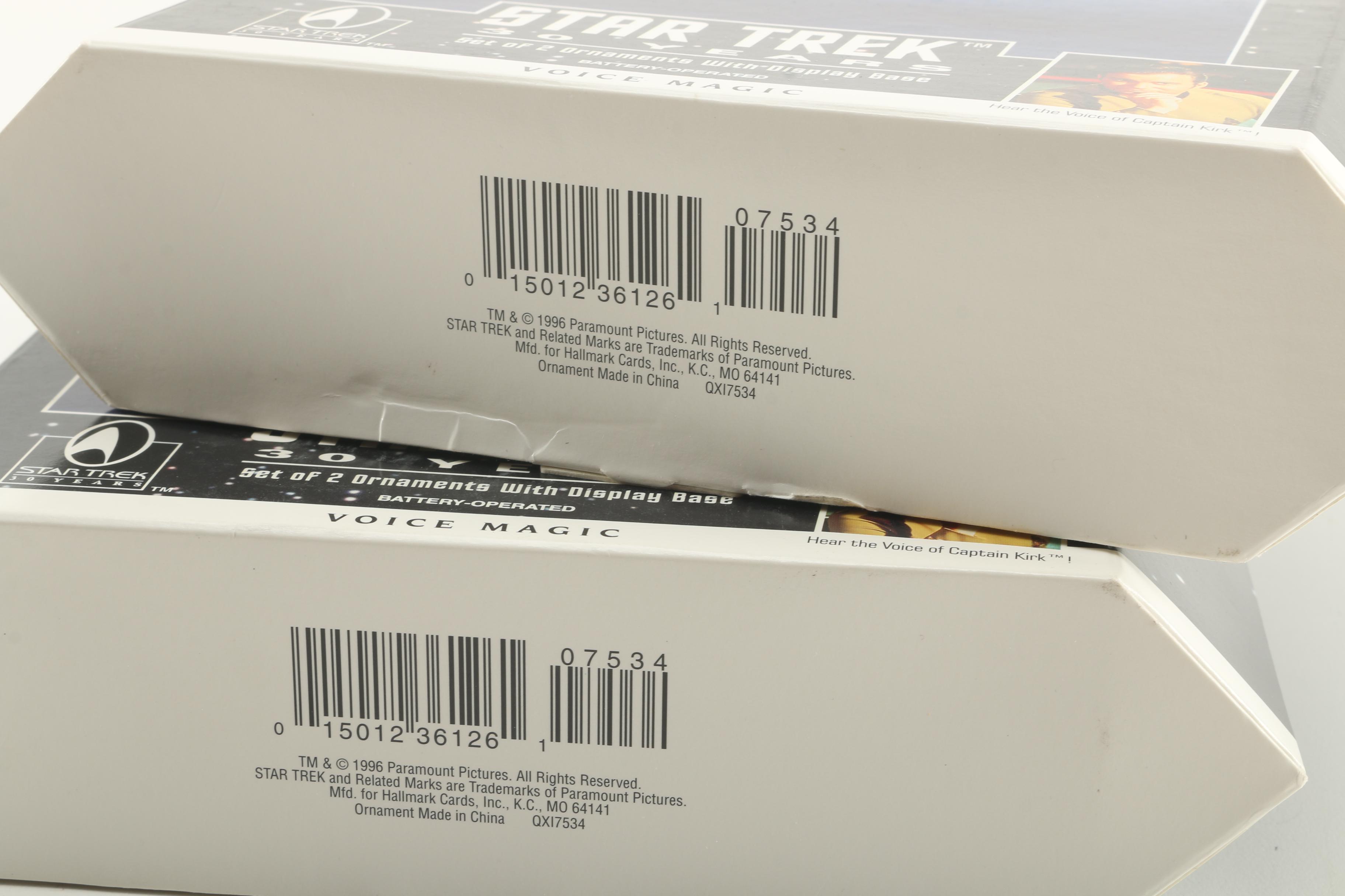 Hallmark Keepsake "Star Trek" Ornaments