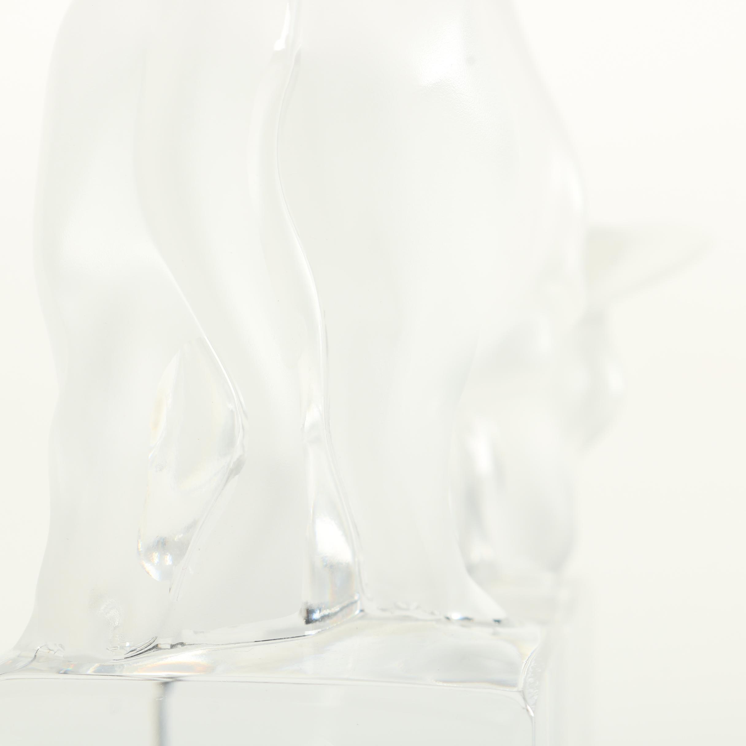 Lalique Crystal Bull Paperweight