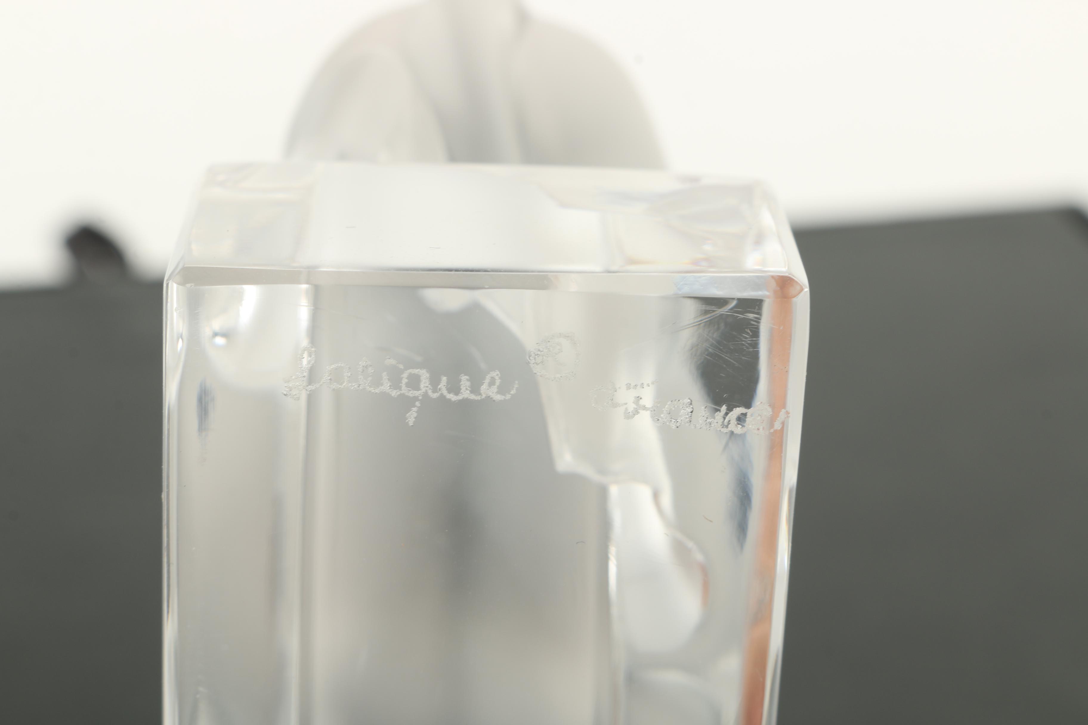 Lalique Crystal Bull Paperweight