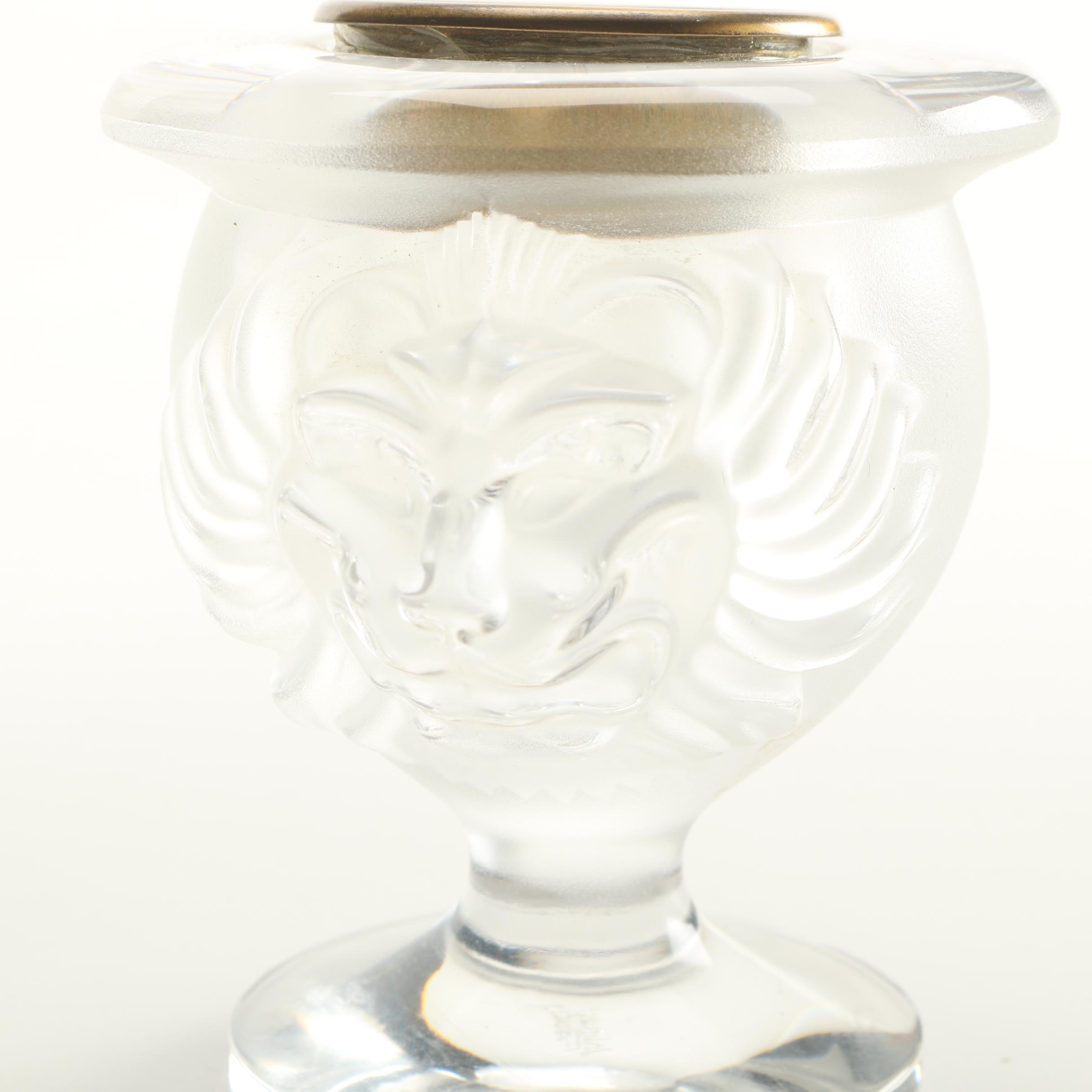 Lalique Crystal Candle Holder