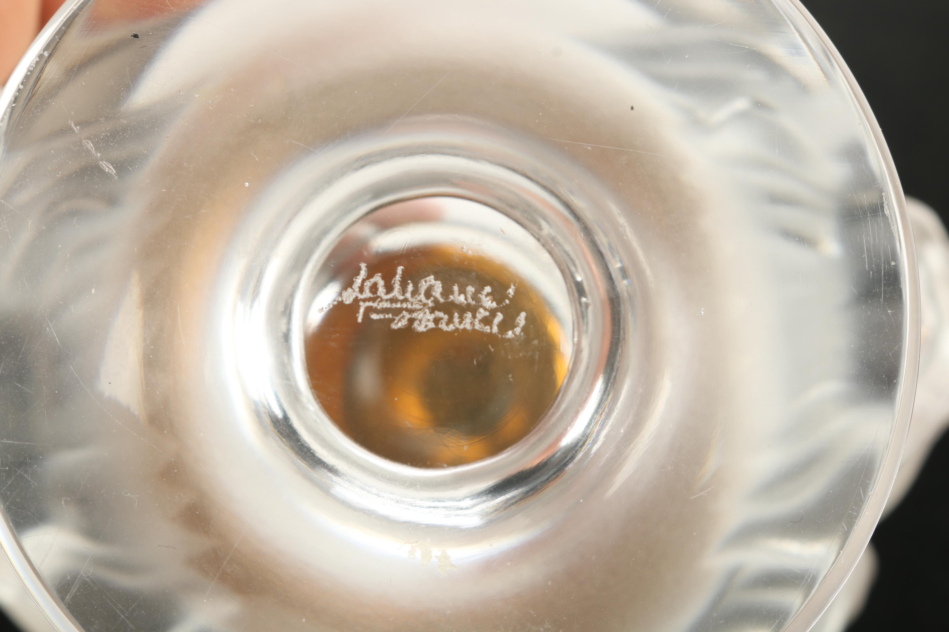 Lalique Crystal Candle Holder