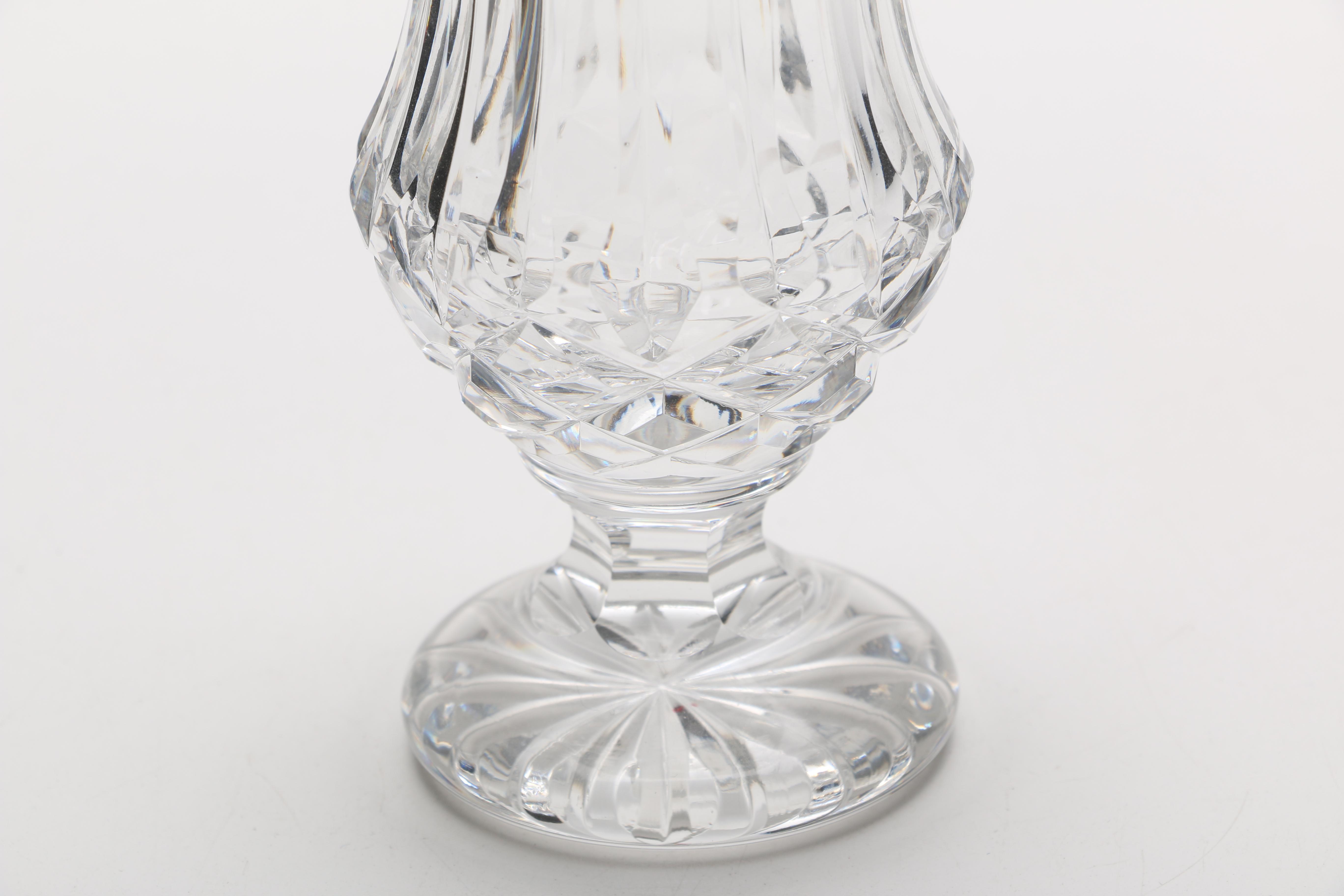 Waterford "Lismore" Crystal and Silver Plate Shakers