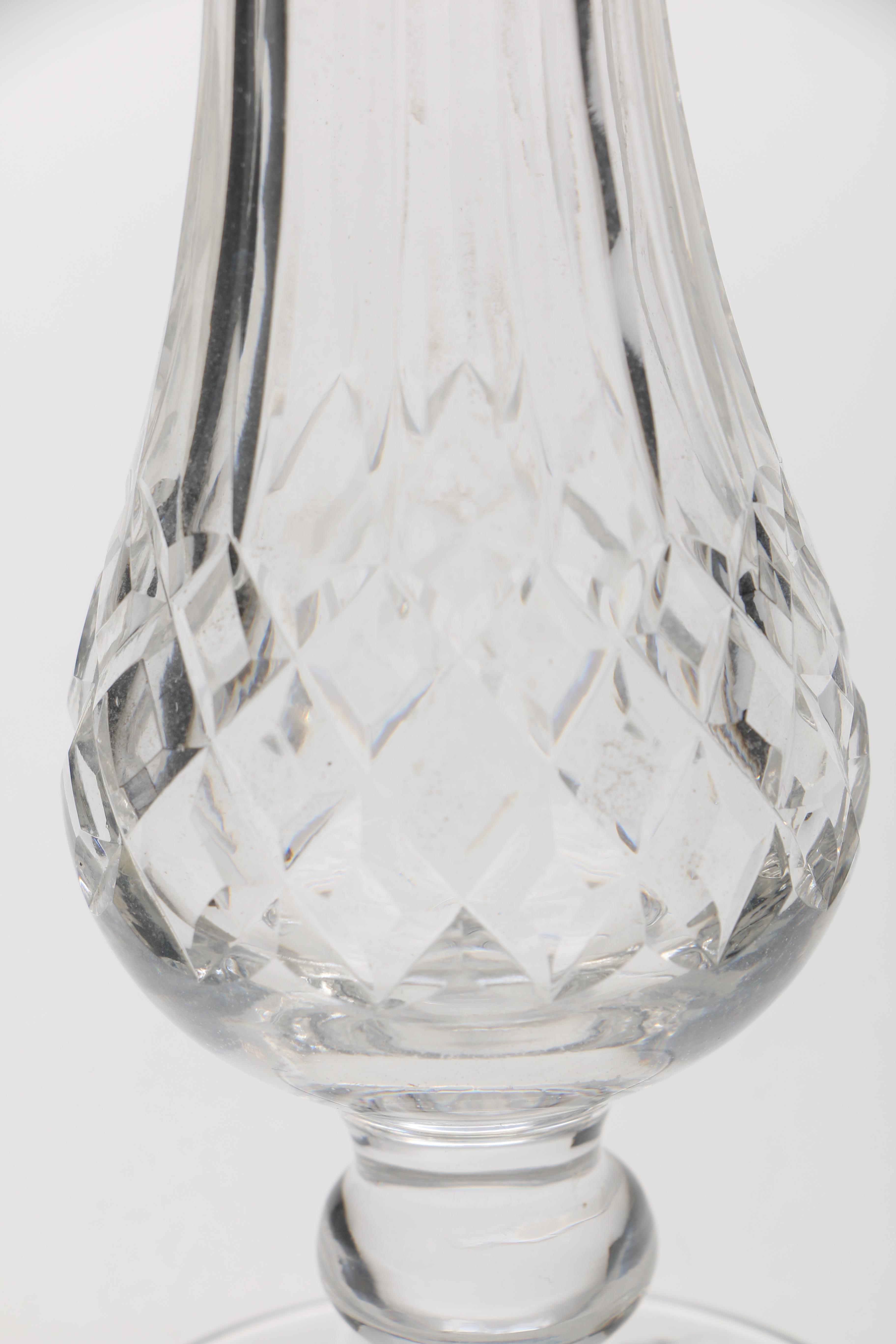 Waterford "Lismore" Crystal and Silver Plate Shakers