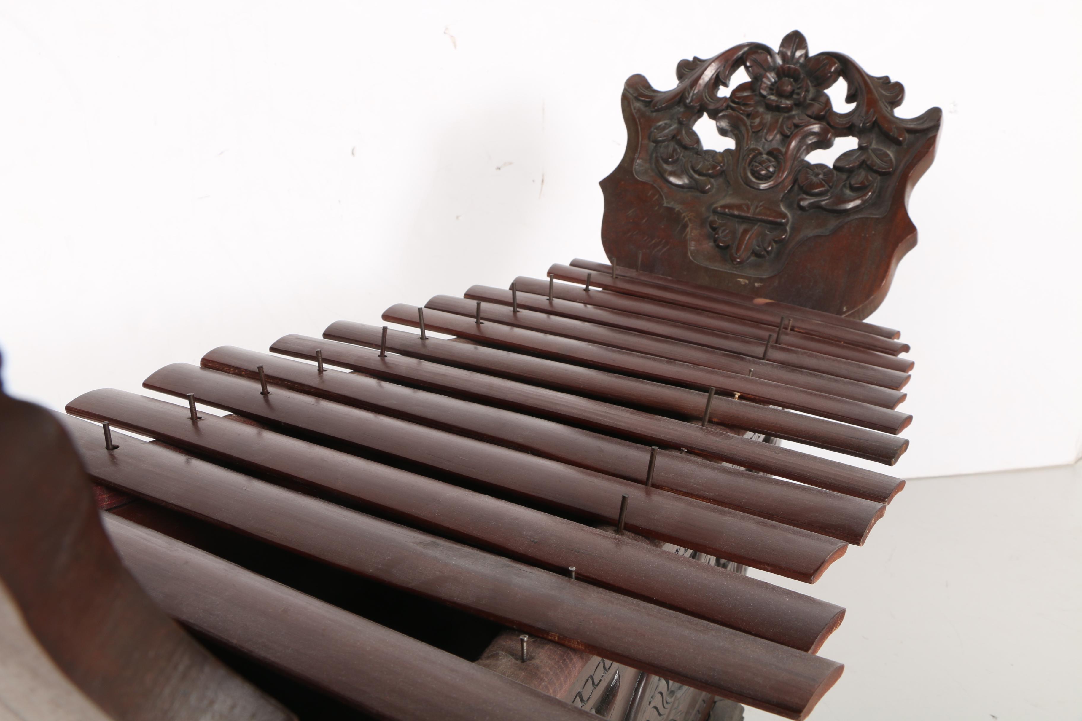 Ornate Wooden Filipino Xylophone