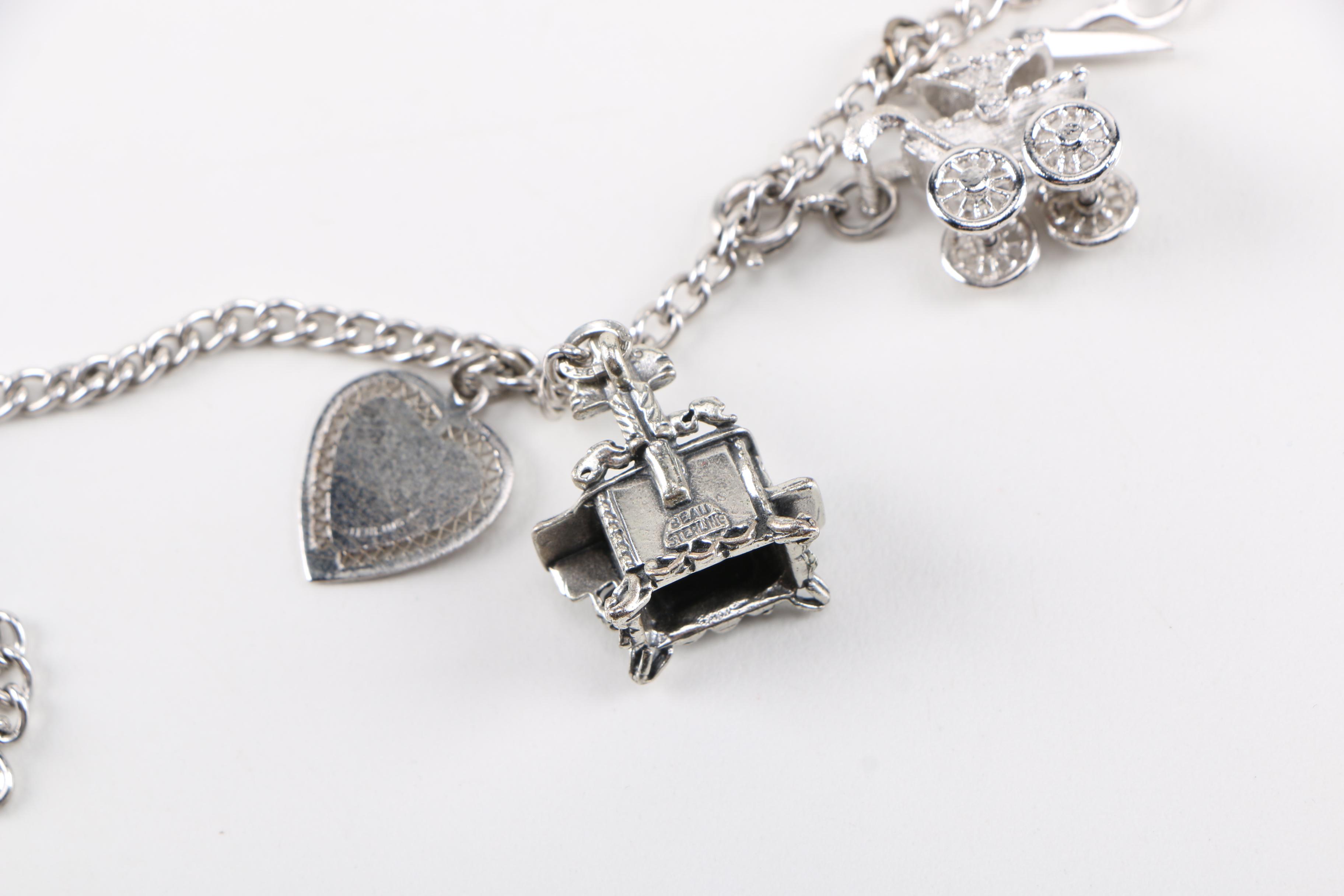 Sterling Silver Charm Bracelet