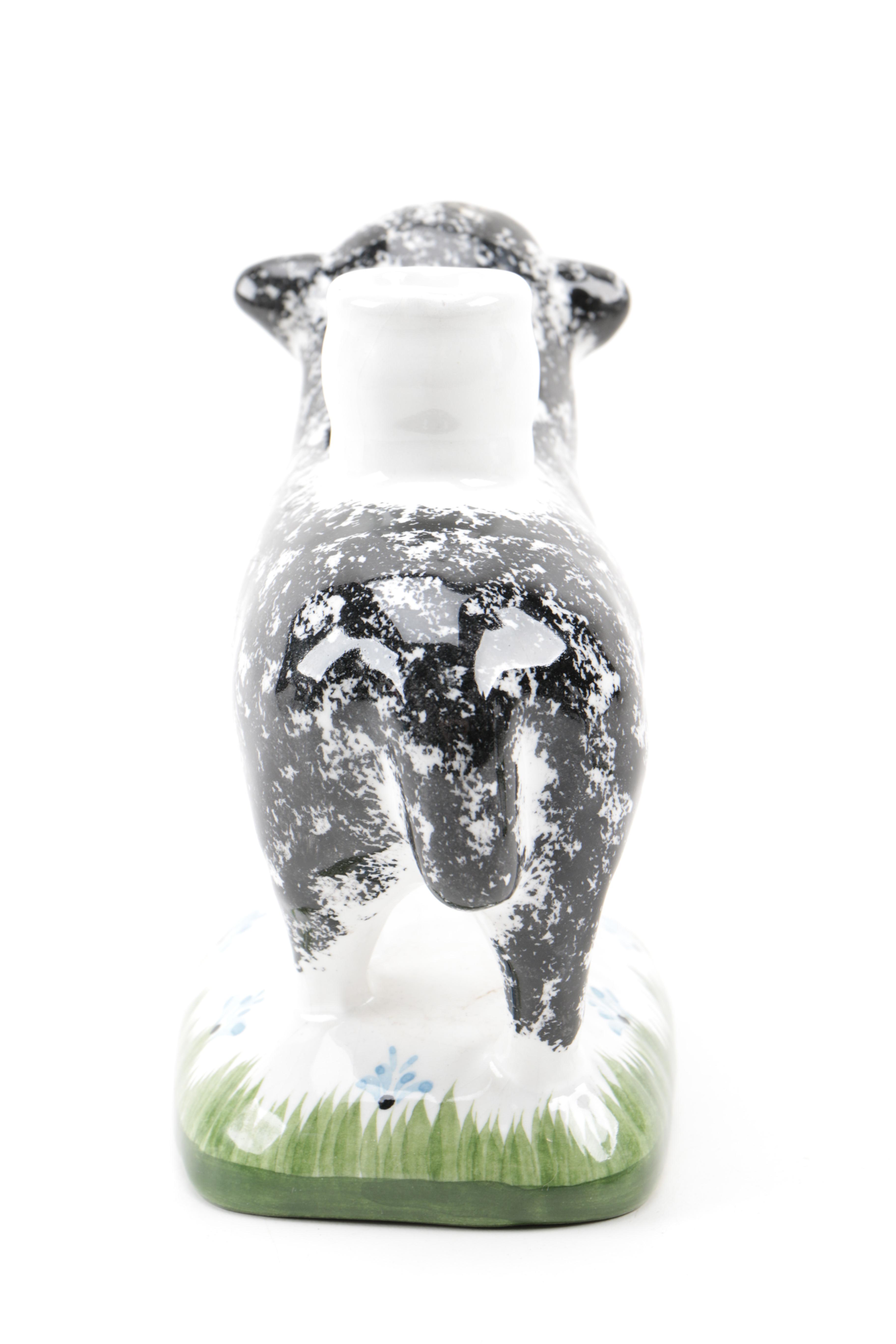 Hand-Painted Portuguese Sheep Candle Holders