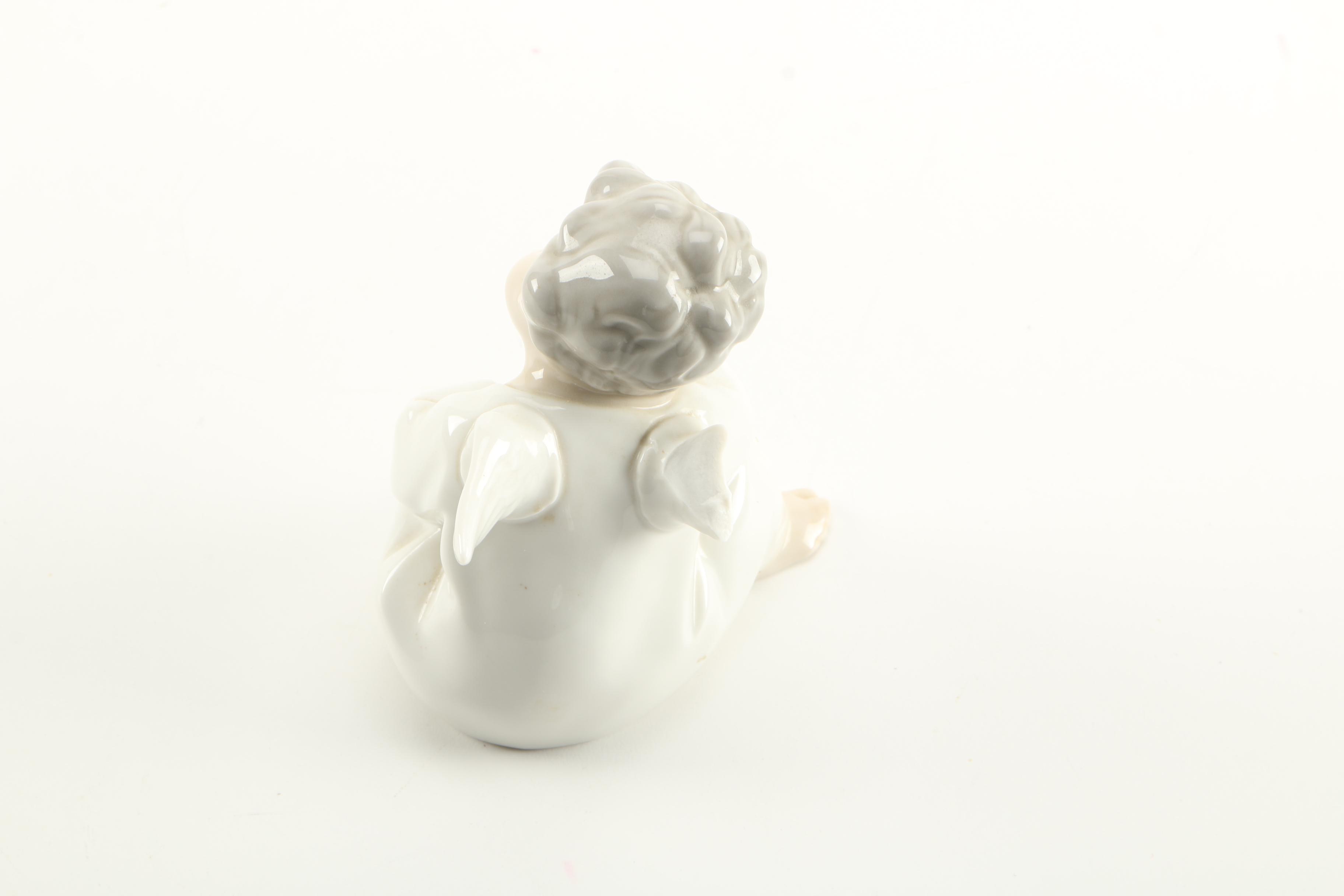 Lladró "Angel Thinking" Porcelain Figurine