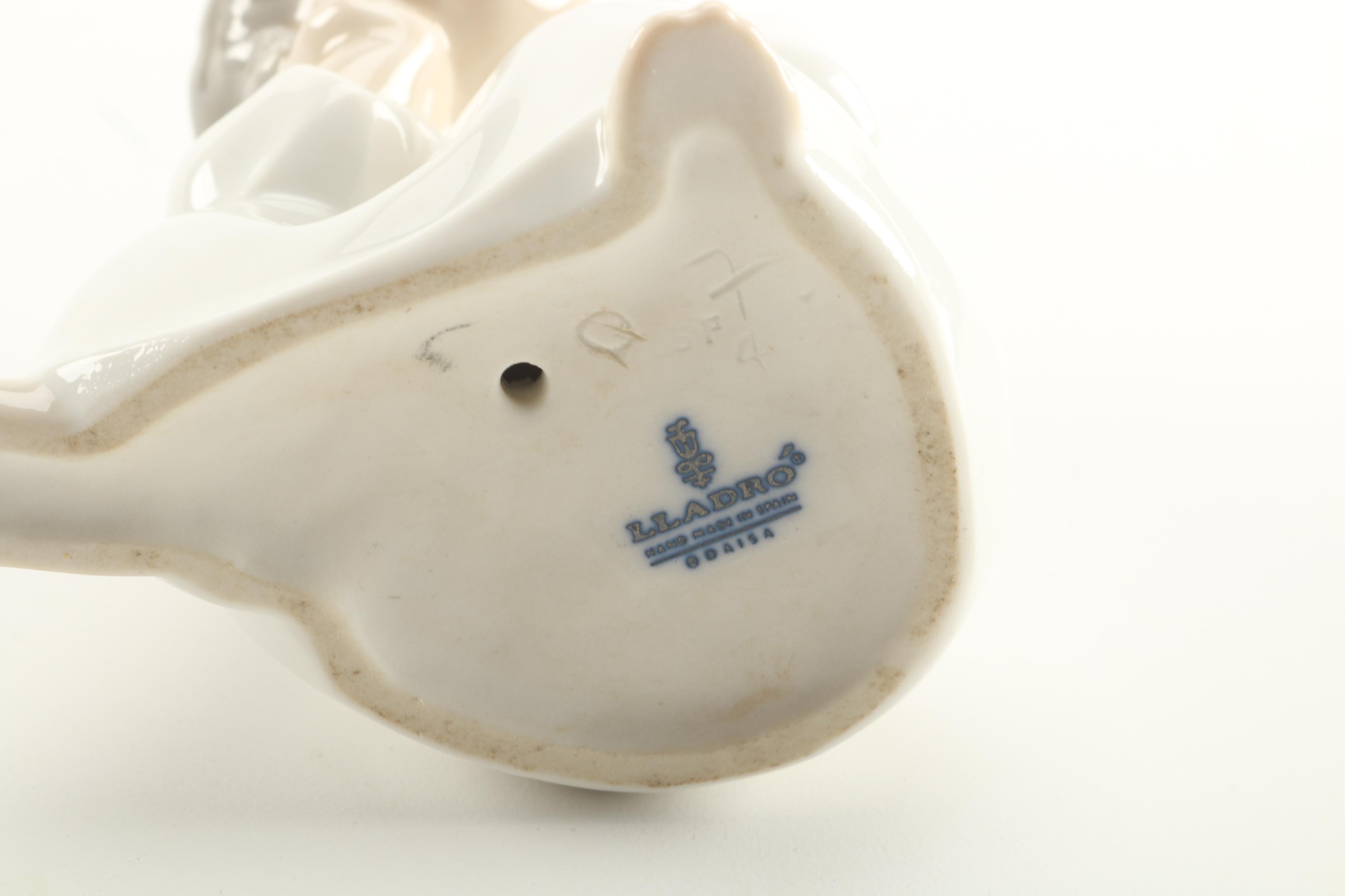 Lladró "Angel Thinking" Porcelain Figurine