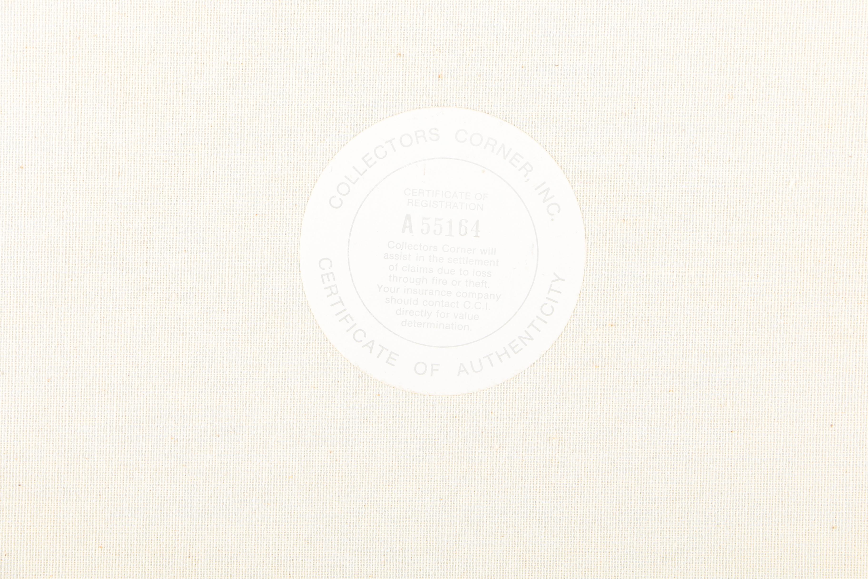 Deacon Acrylic Painting on Canvas Barn and Silo