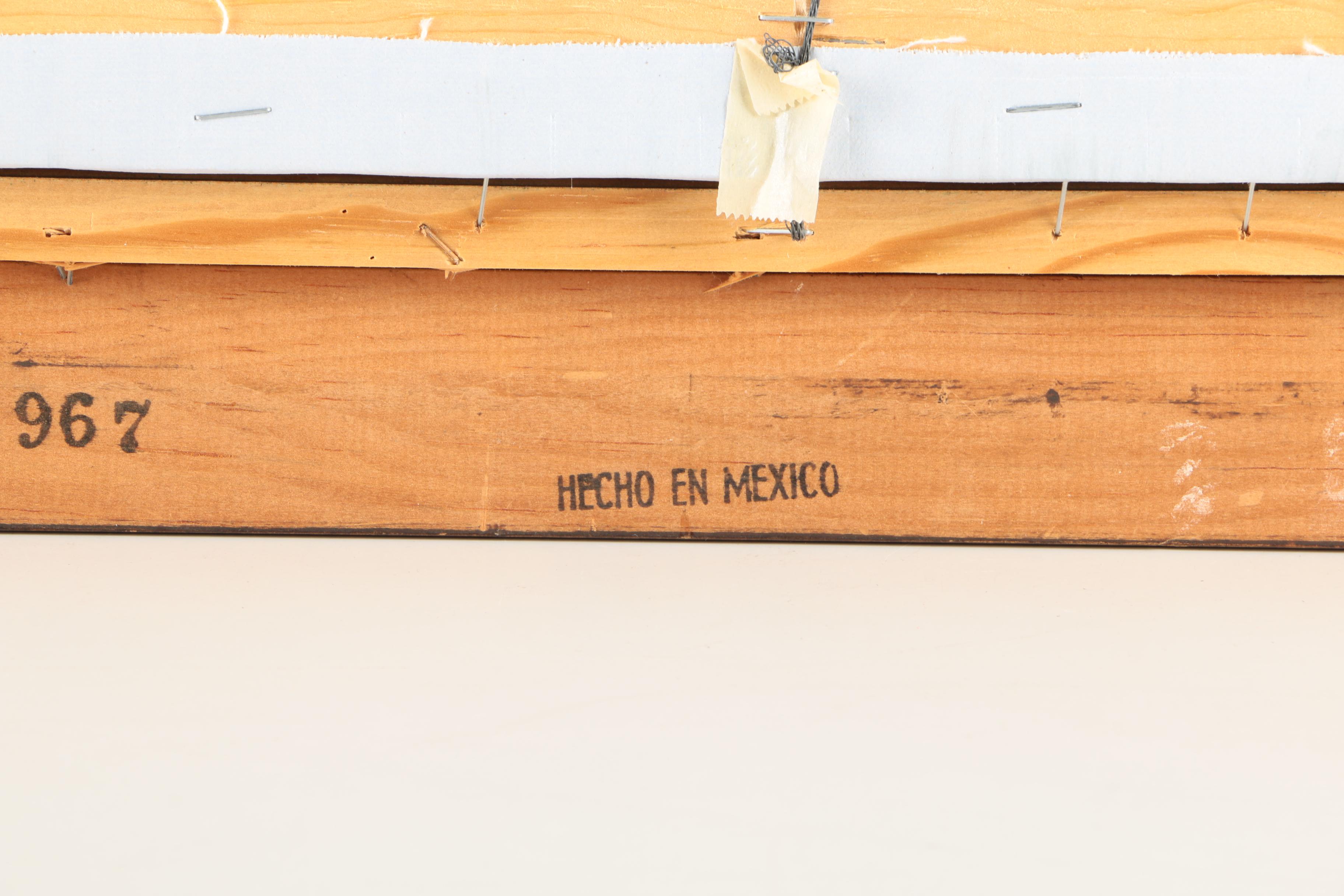 Deacon Acrylic Painting on Canvas Barn and Silo