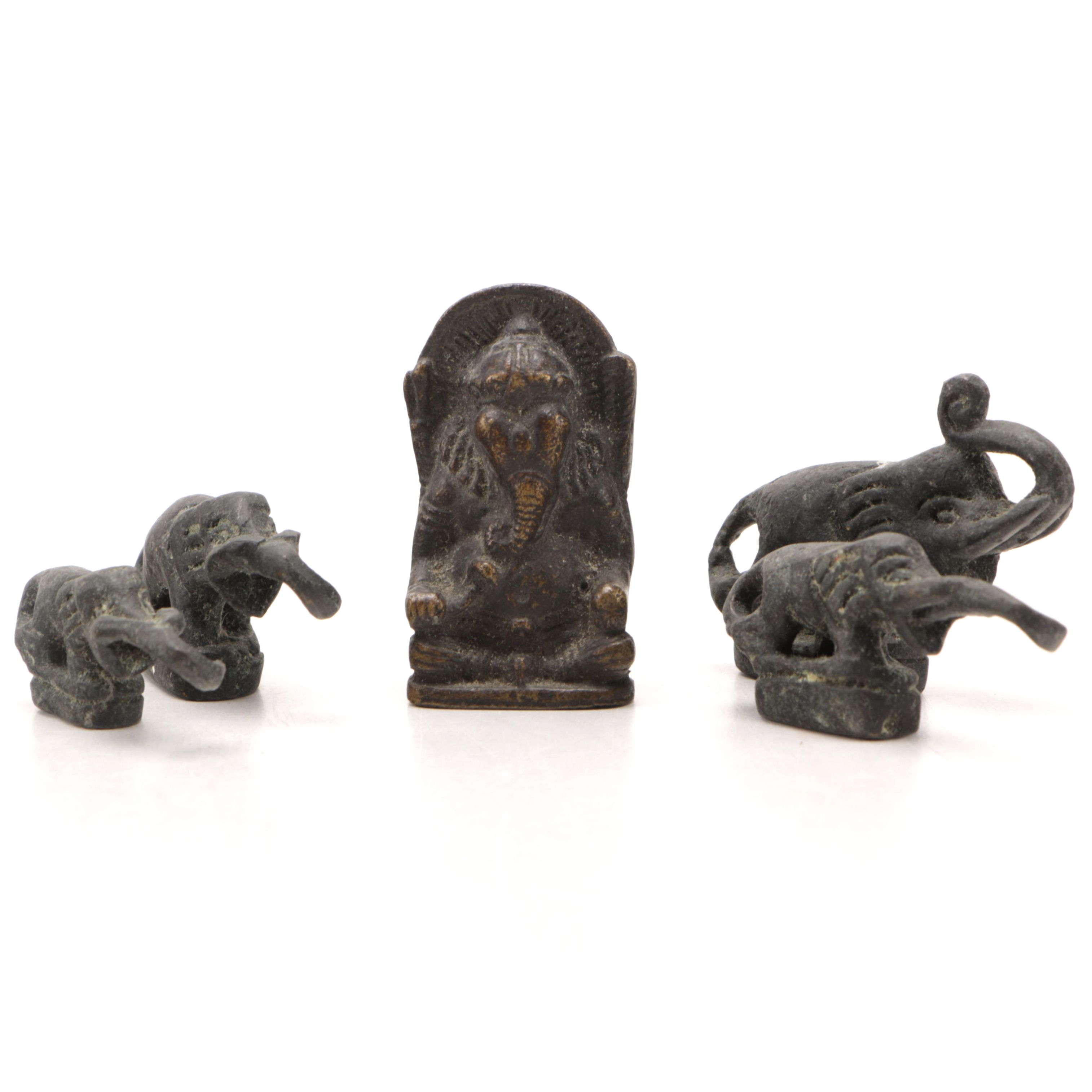 Iron Elephant Figurines
