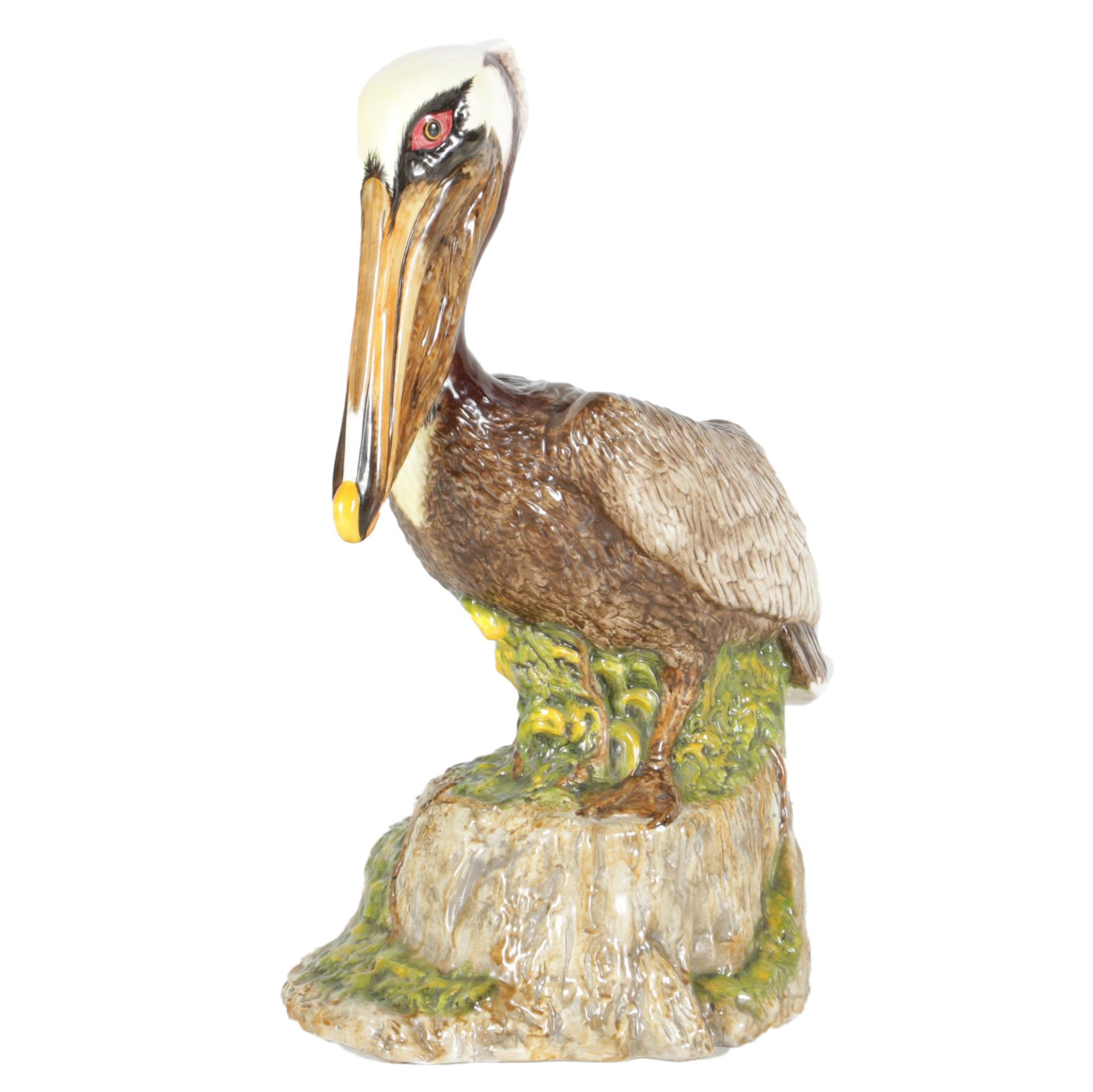 Ceramic Pelican Figurine