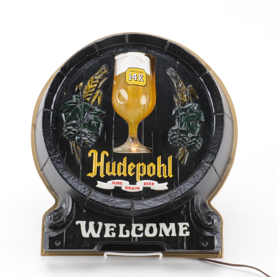 Hudepohl Beer Wall Light