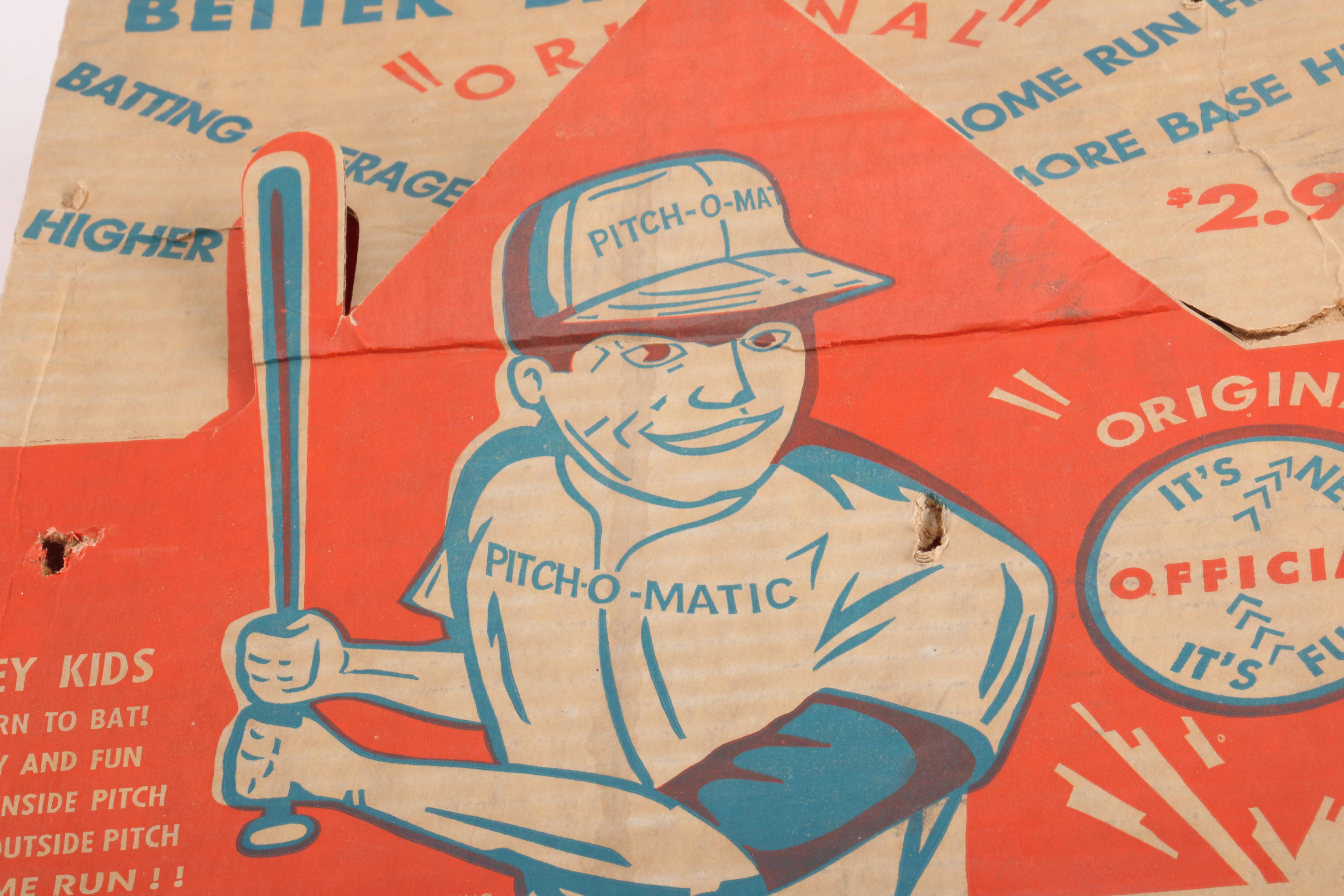 Vintage Children's "Pitch-o-Matic" Baseball Toy