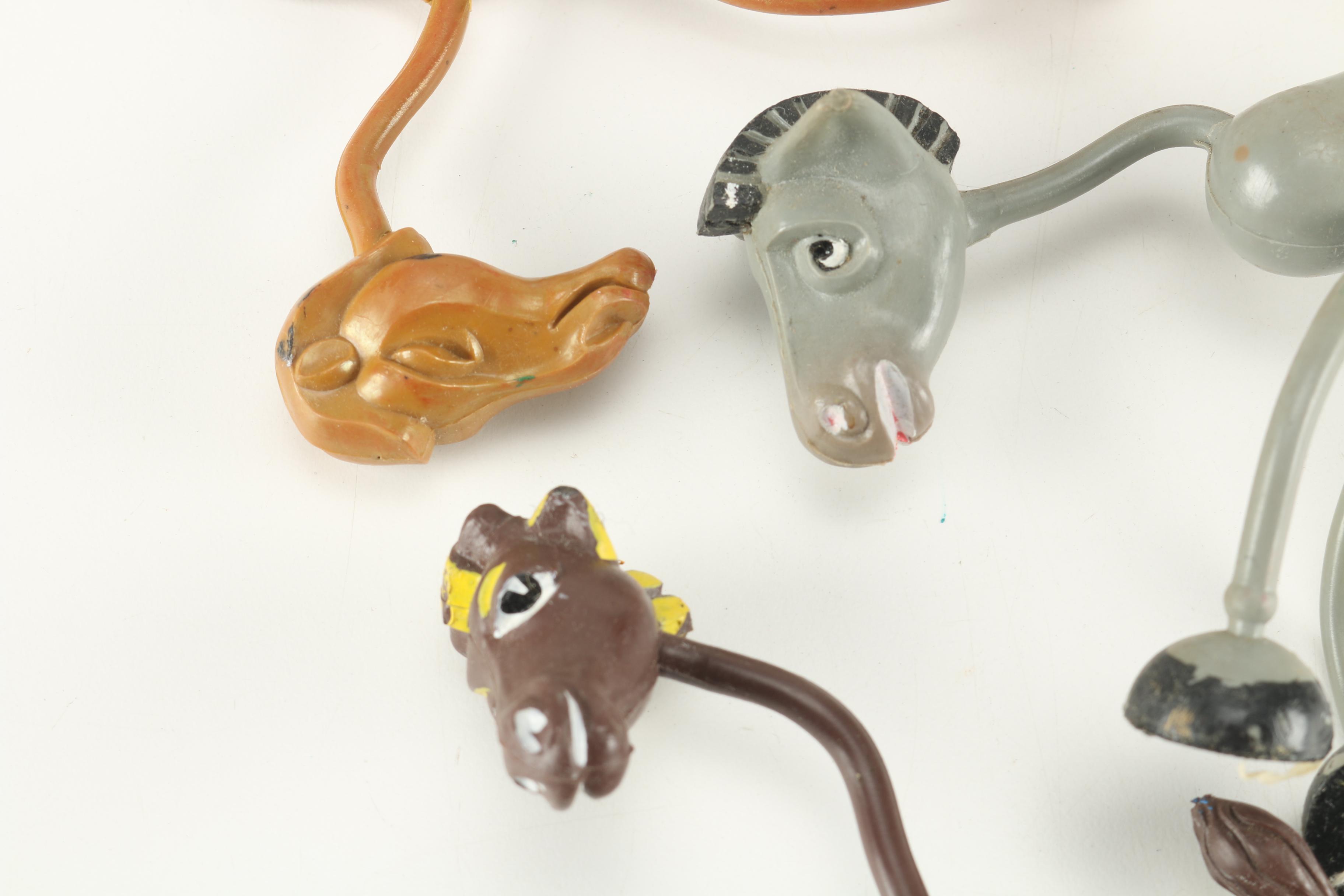 1950s Schleich Biegefiguren Bendable Toy Figures