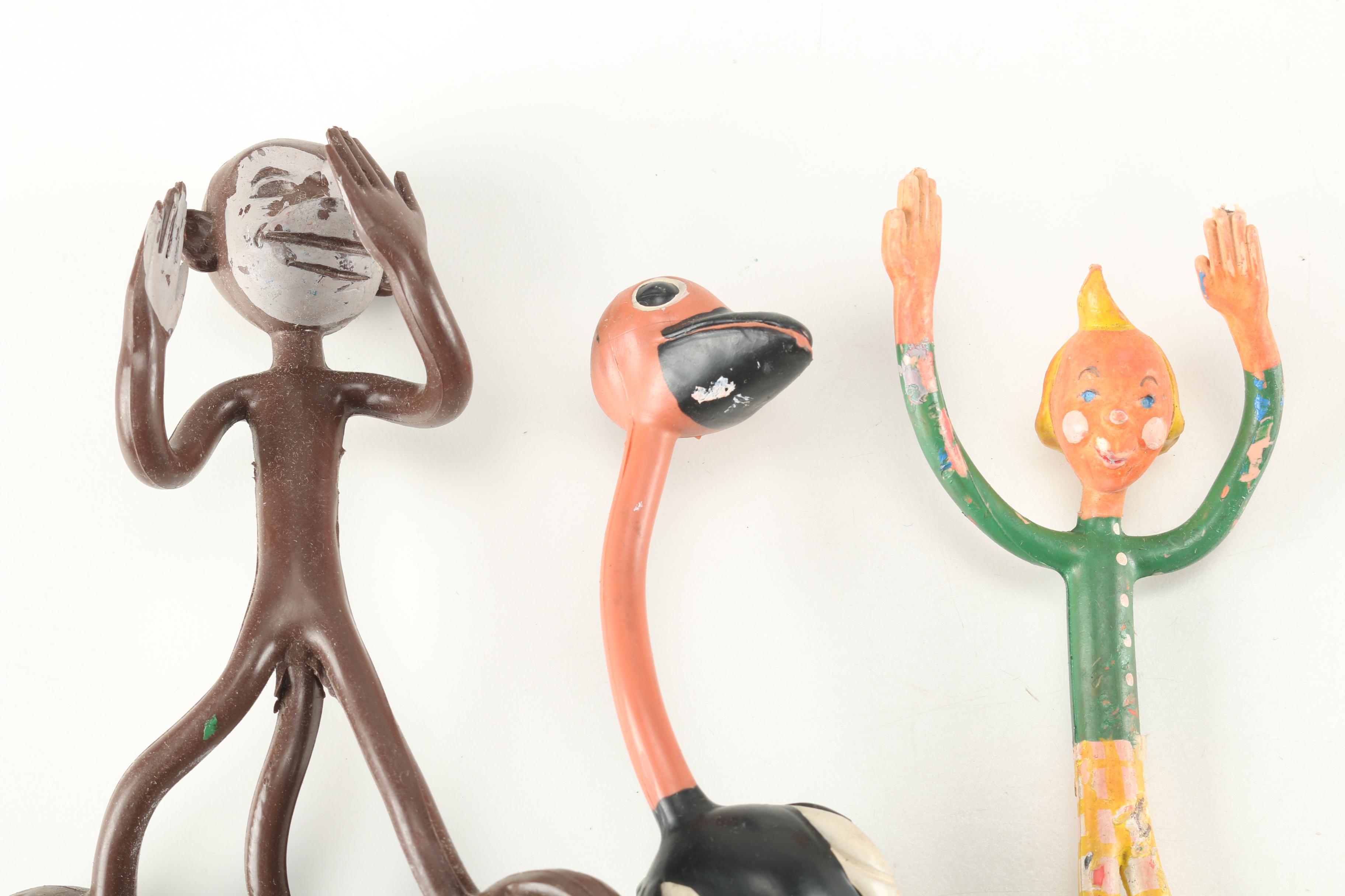 1950s Schleich Biegefiguren Bendable Toy Figures