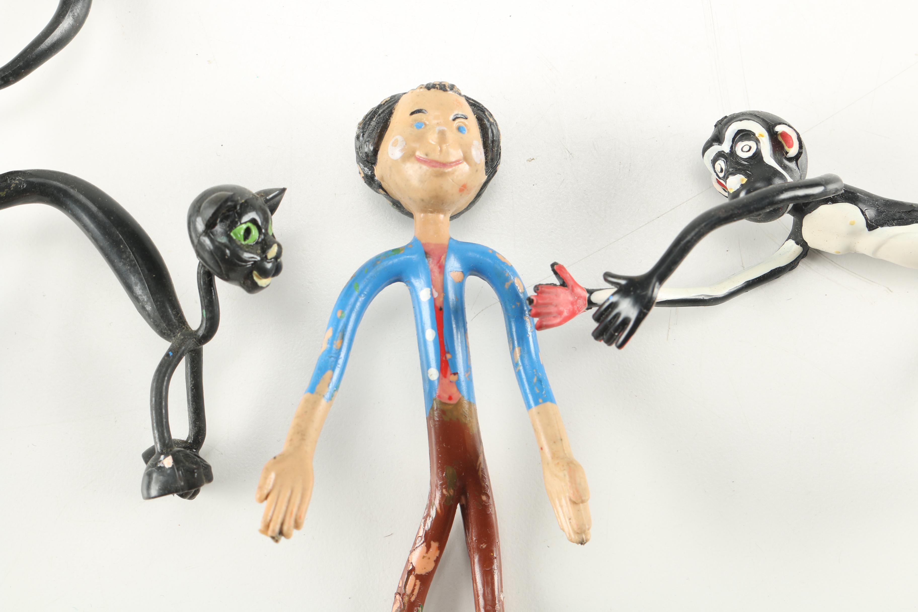 1950s Schleich Biegefiguren Bendable Toy Figures