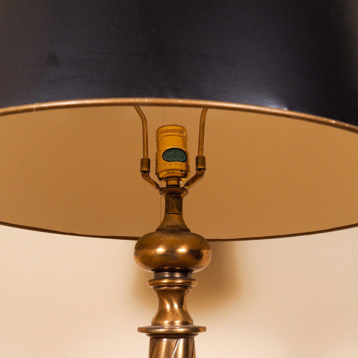 Brass Tone Table Lamp