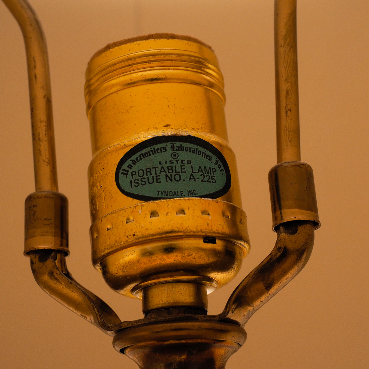 Brass Tone Table Lamp