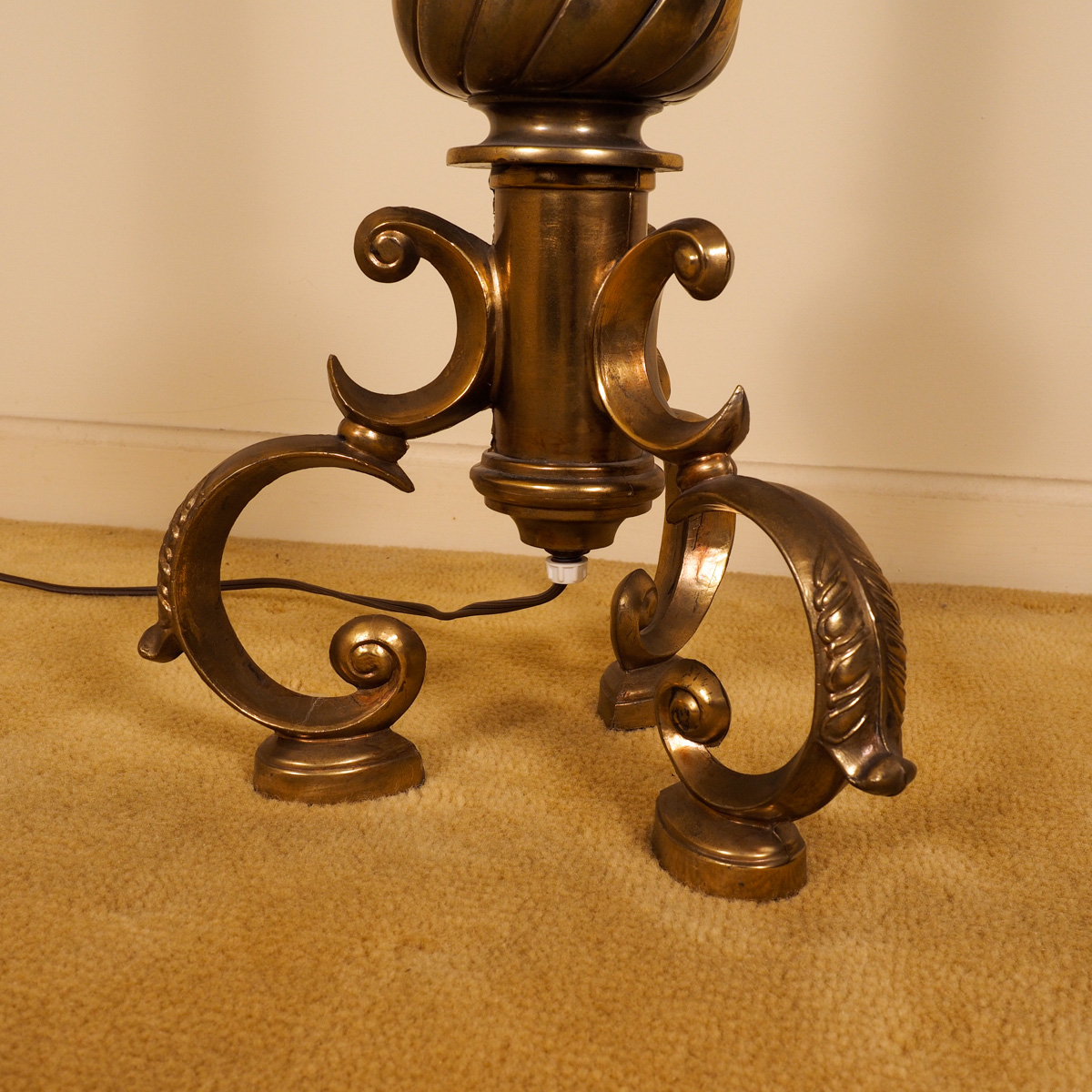 Brass Tone Table Lamp