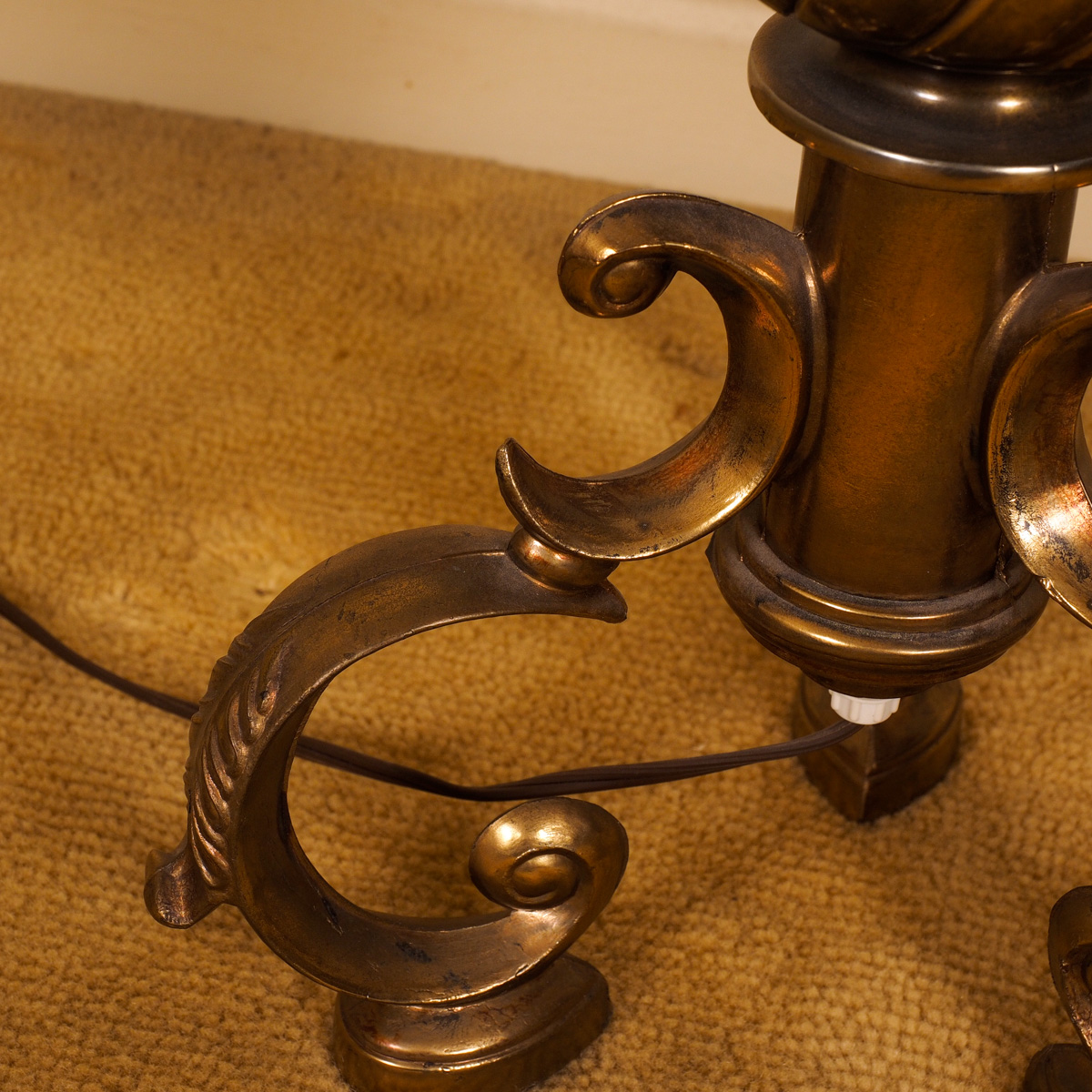 Brass Tone Table Lamp