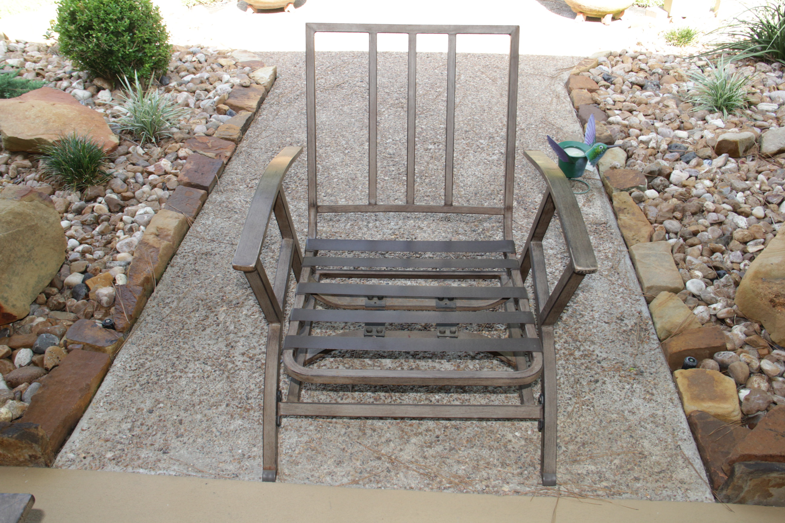 Mid-Century Patio Furniture Set with Cushions and Throw Pillows