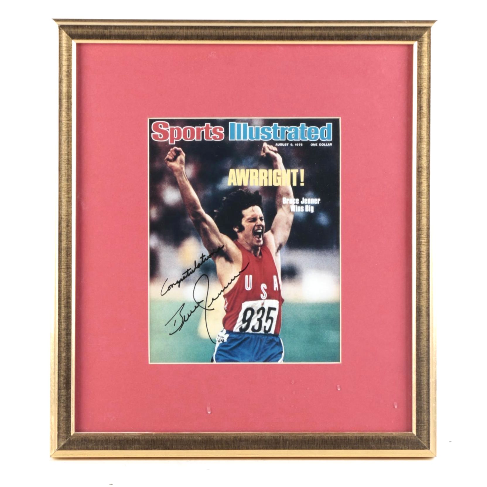 Autographed Bruce Jenner Sports Illustrated Cover