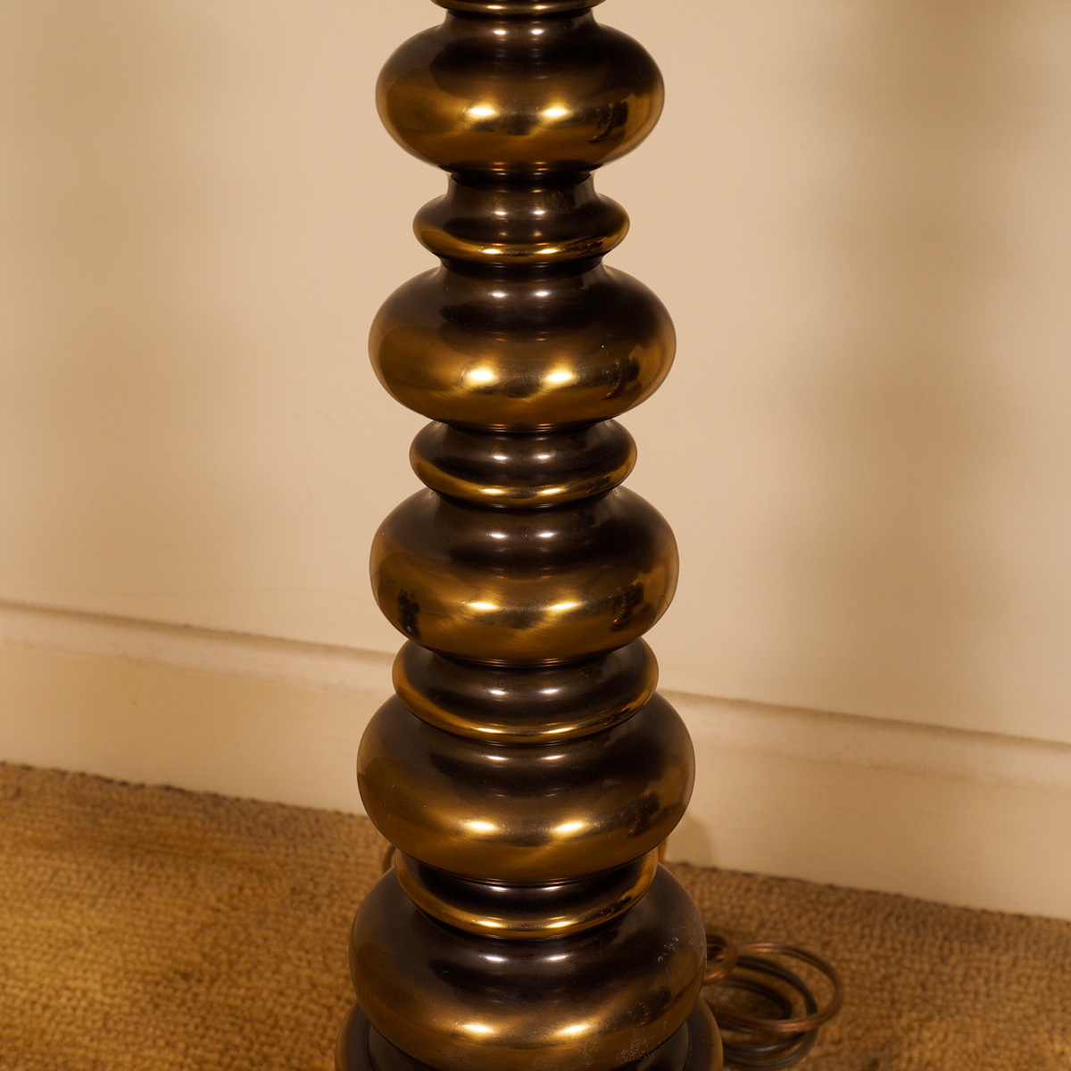 Pair of Brass Tone Lamps