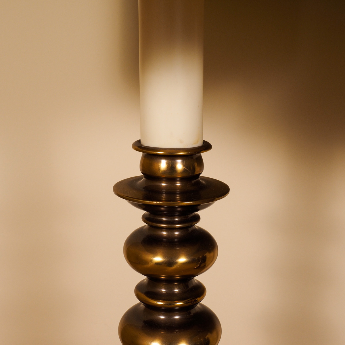 Pair of Brass Tone Lamps