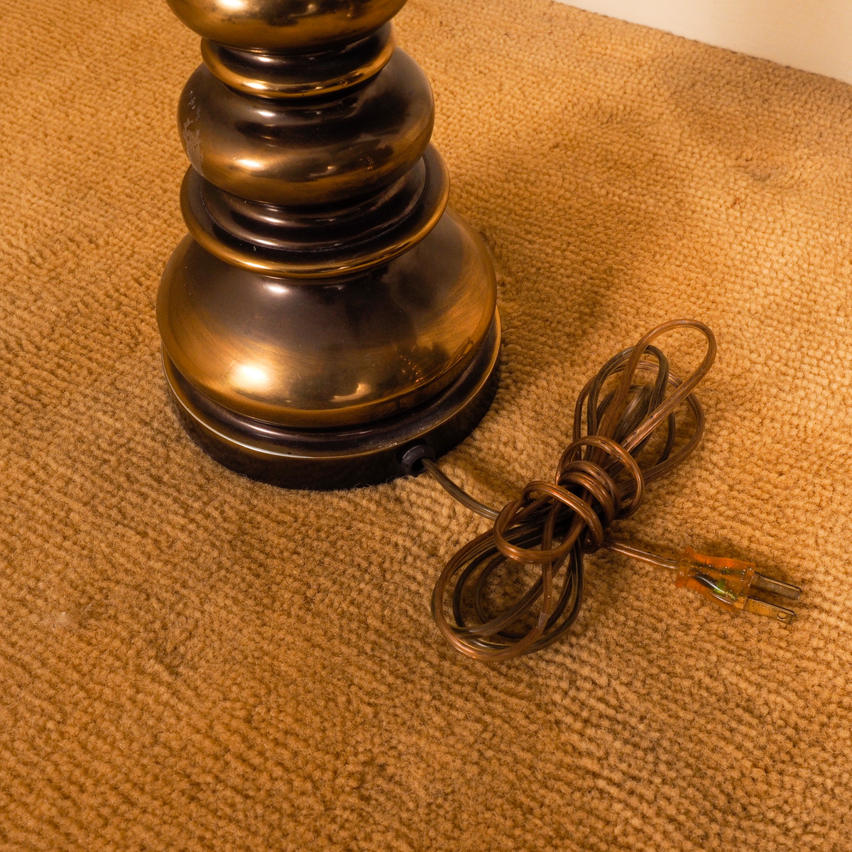 Pair of Brass Tone Lamps