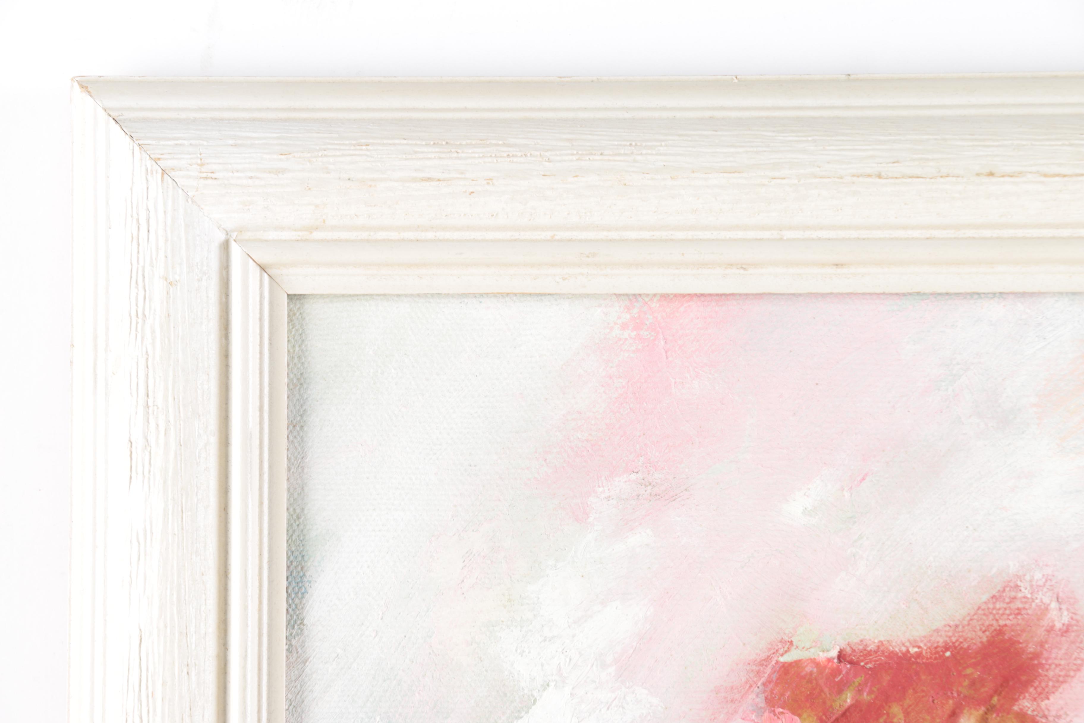 Ruth Wellington Oil and Paper on Canvas of Floral Arrangement