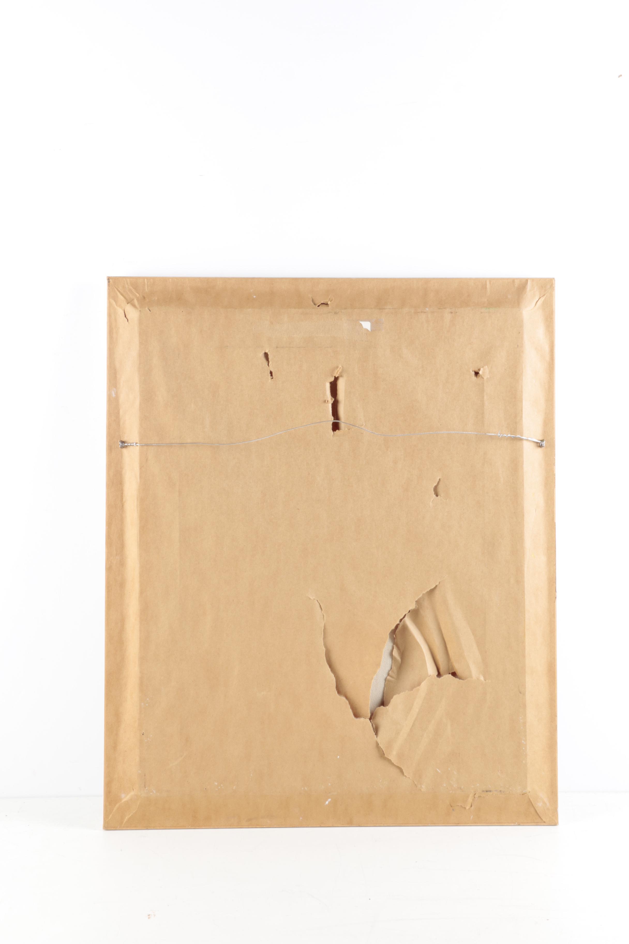 Ruth Wellington Oil and Paper on Canvas of Floral Arrangement