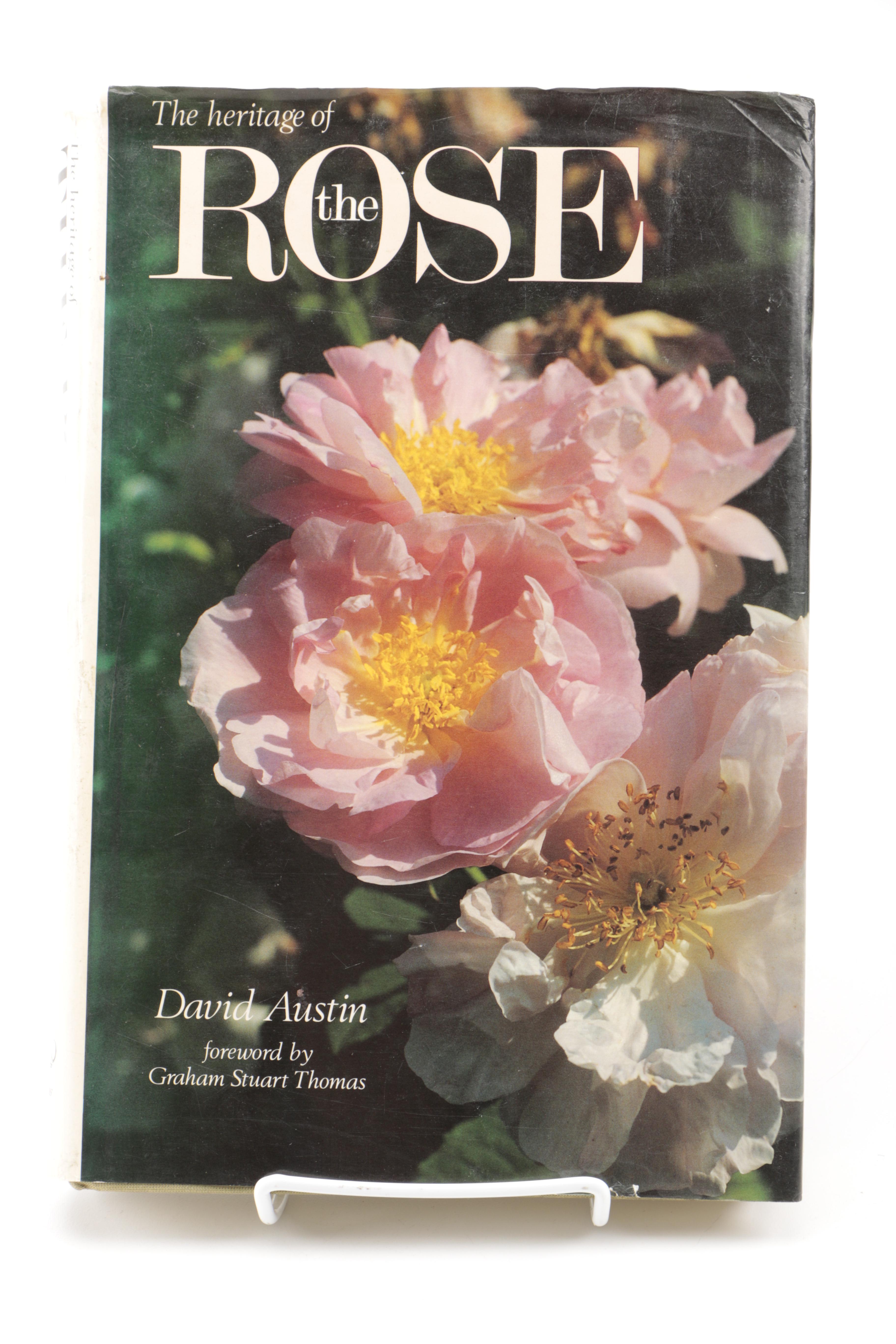 Assorted Books on Roses Including "Visions of Roses" Showing Beckett's Castle