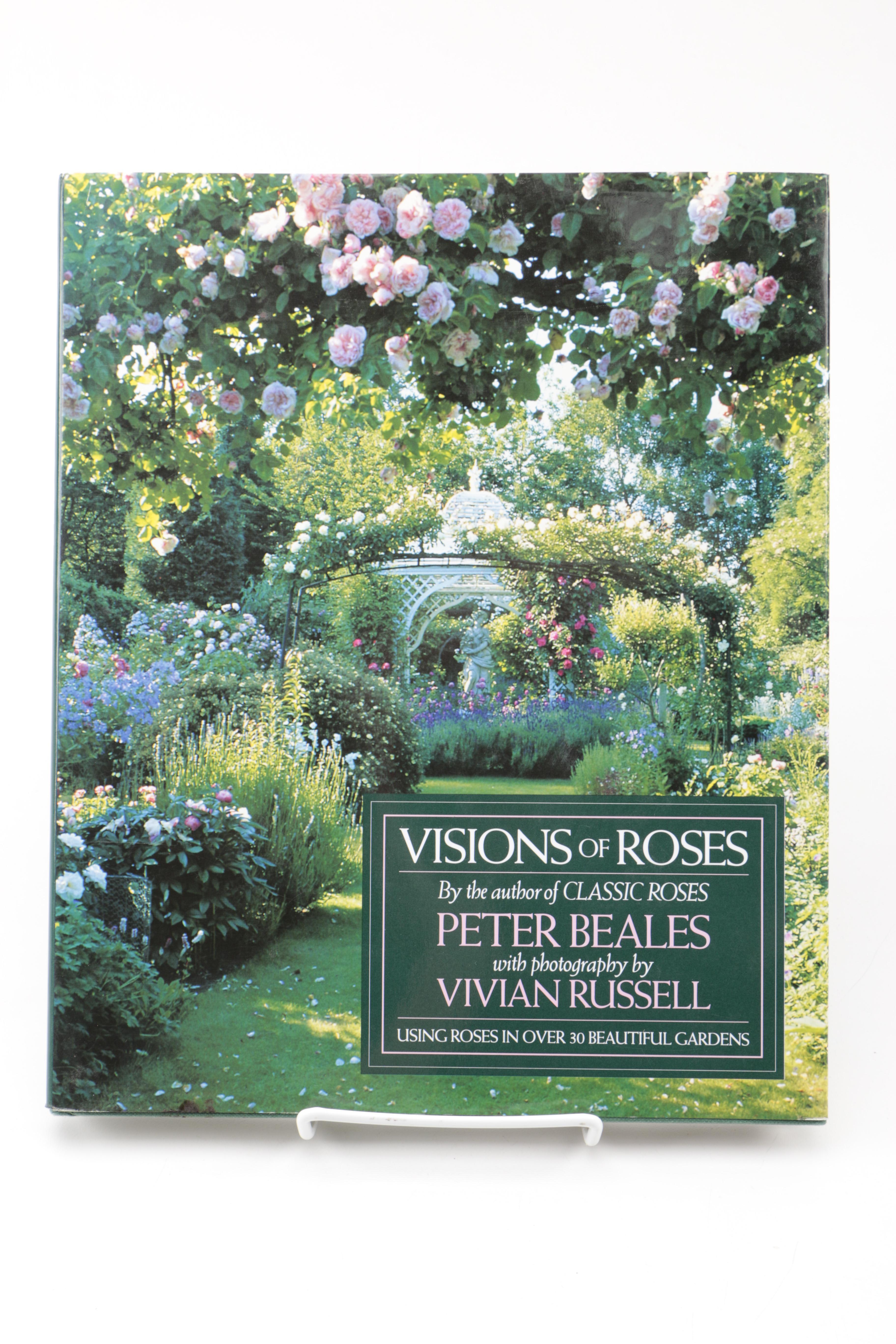 Assorted Books on Roses Including "Visions of Roses" Showing Beckett's Castle