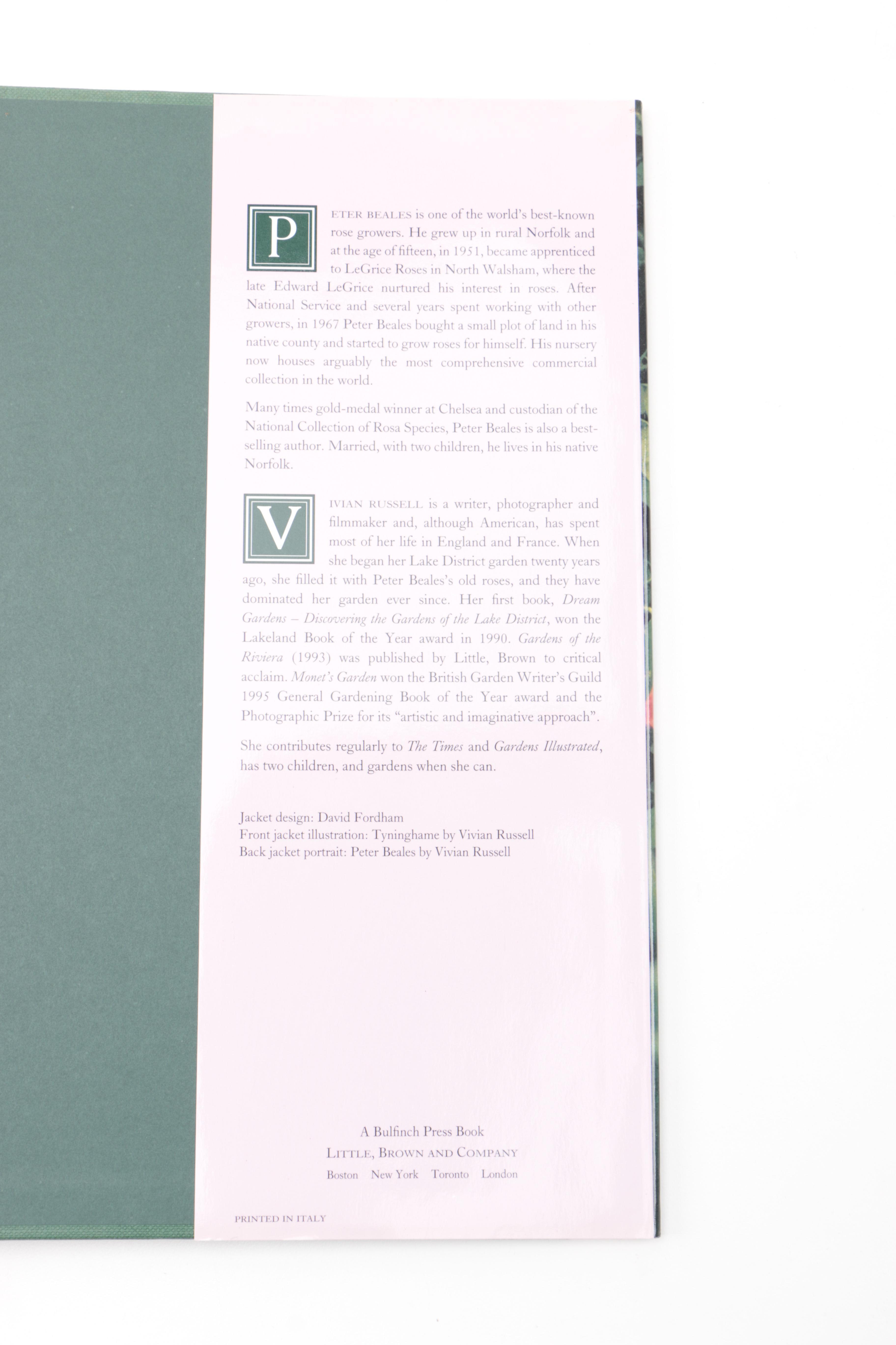 Assorted Books on Roses Including "Visions of Roses" Showing Beckett's Castle