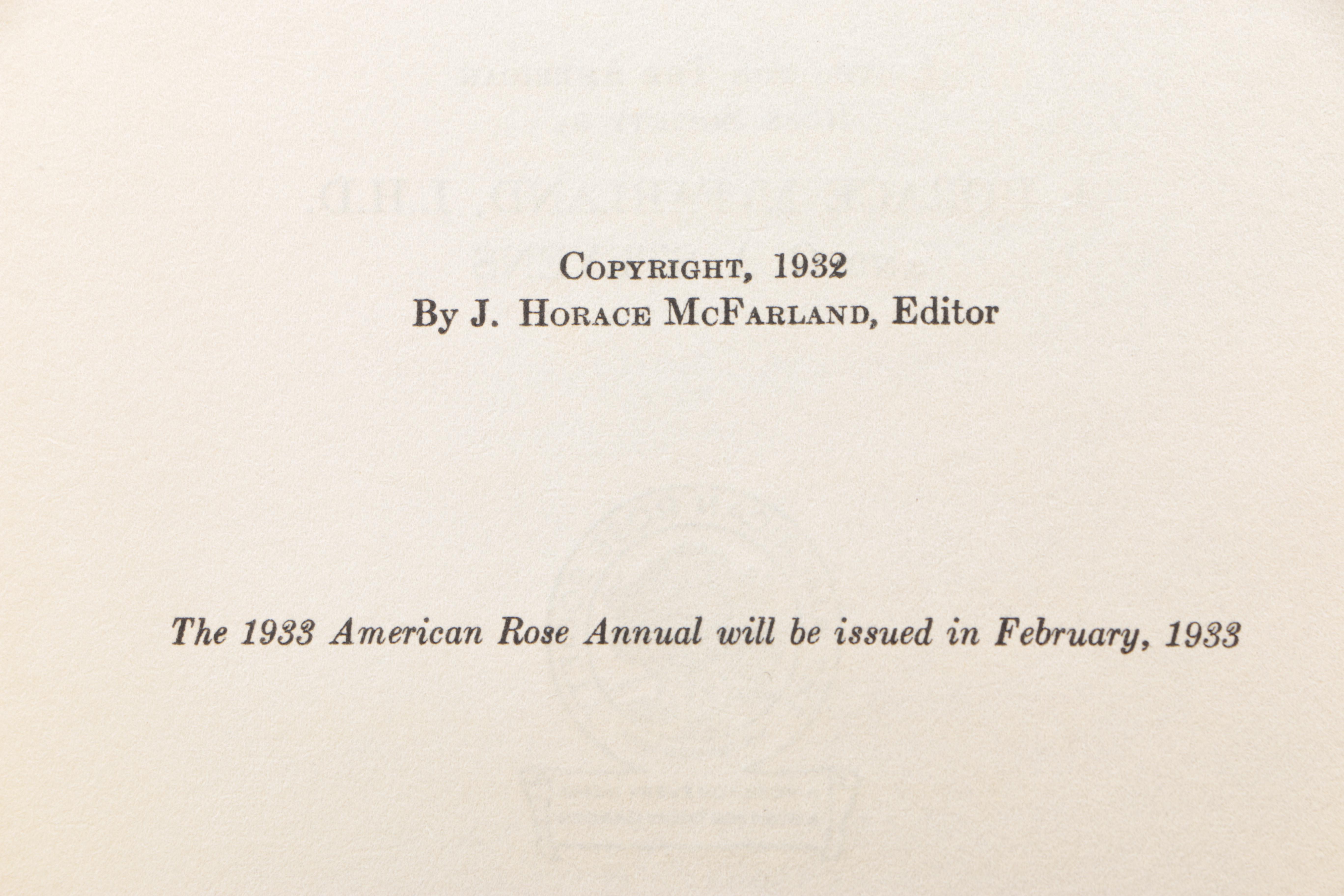 Assorted Books on Roses Including "Visions of Roses" Showing Beckett's Castle