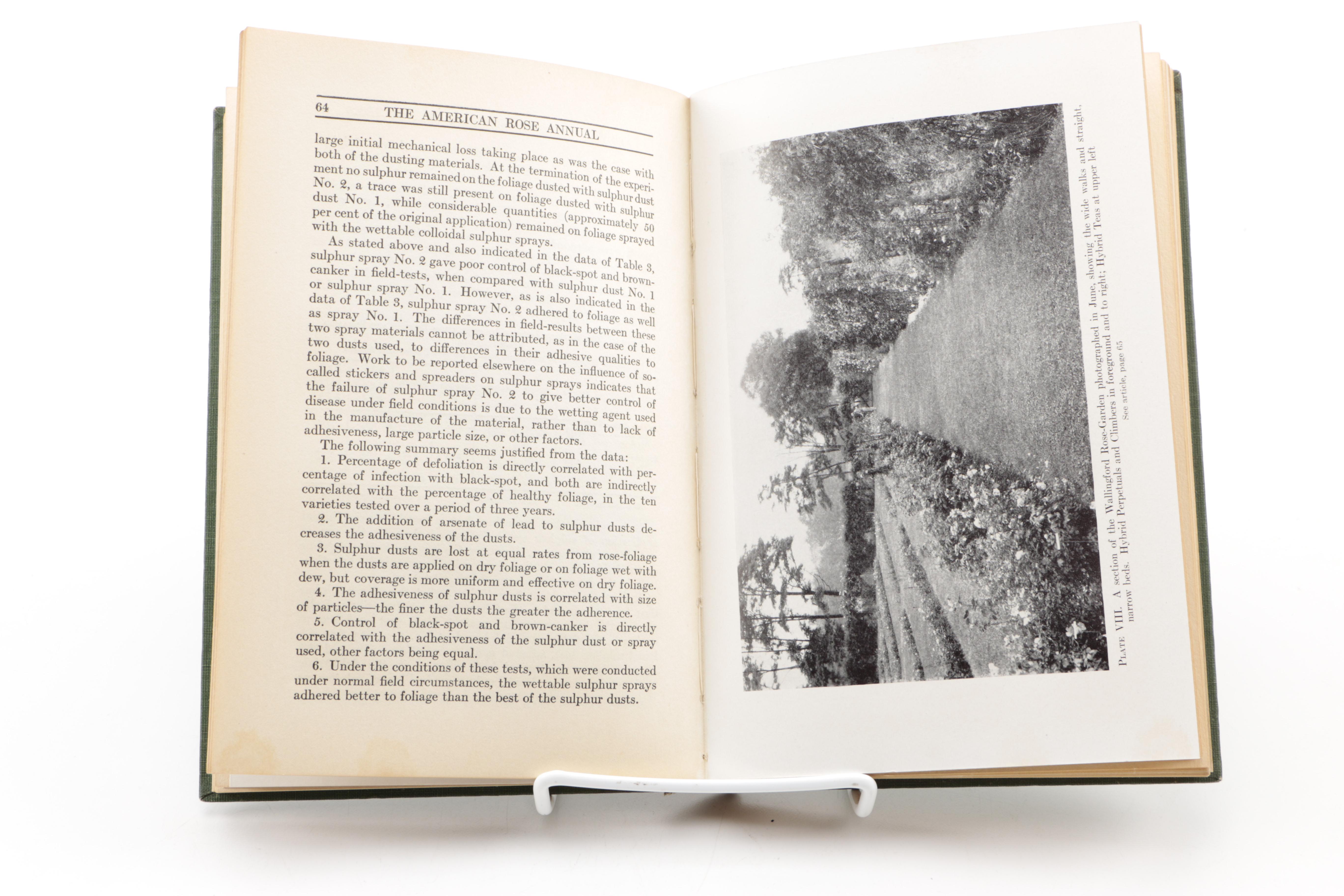 Assorted Books on Roses Including "Visions of Roses" Showing Beckett's Castle