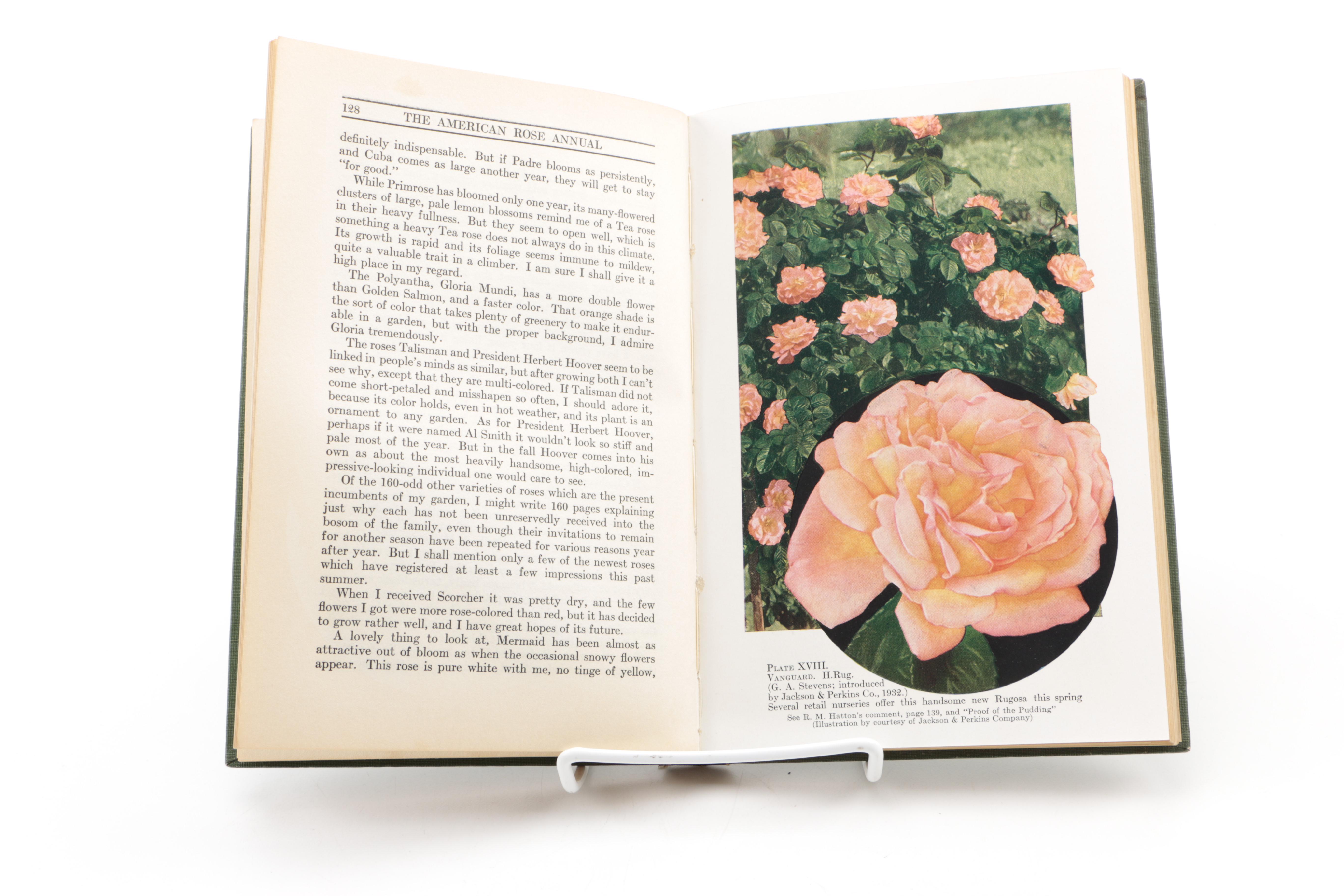 Assorted Books on Roses Including "Visions of Roses" Showing Beckett's Castle
