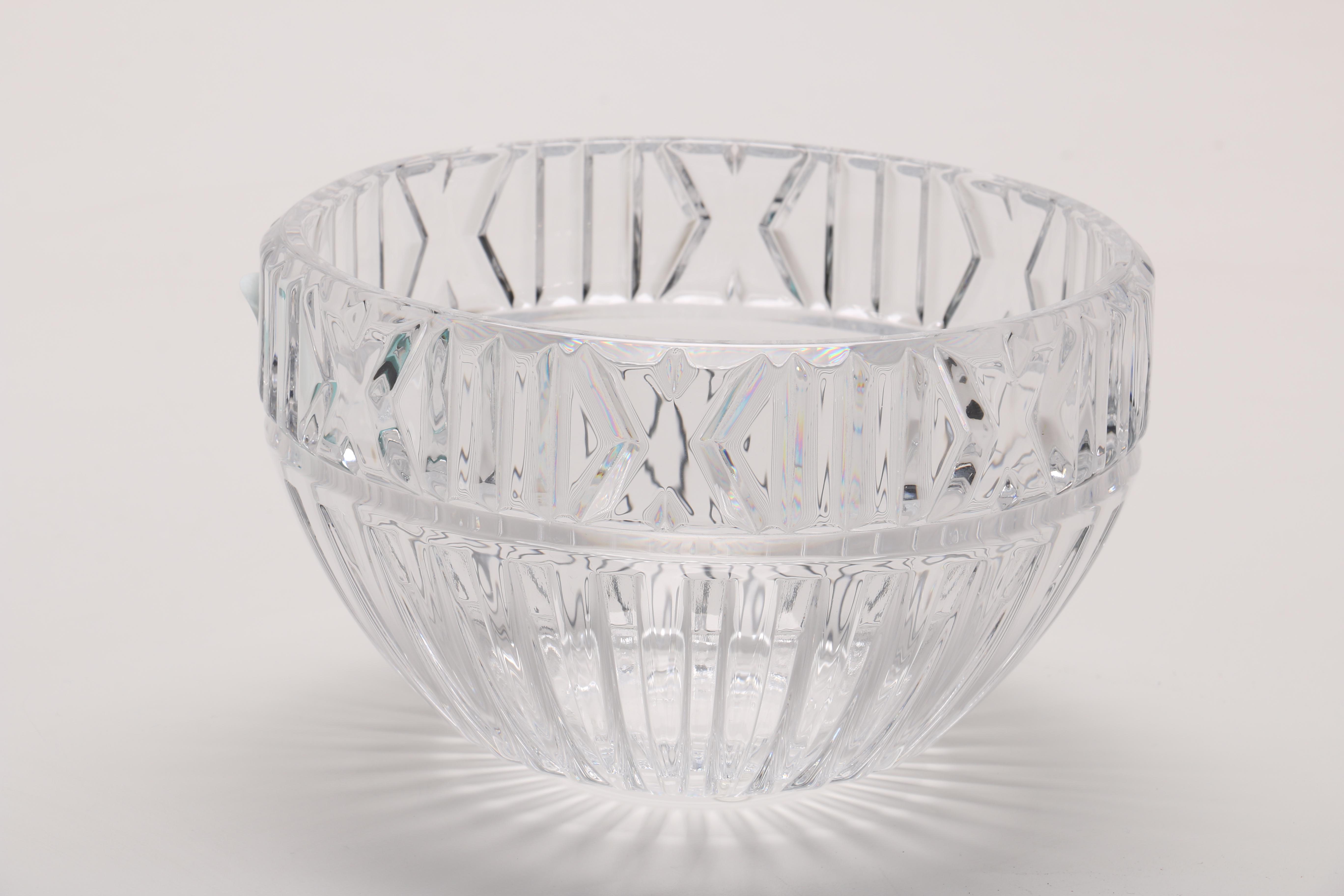 Tiffany & Co. Crystal "Atlas" Bowl