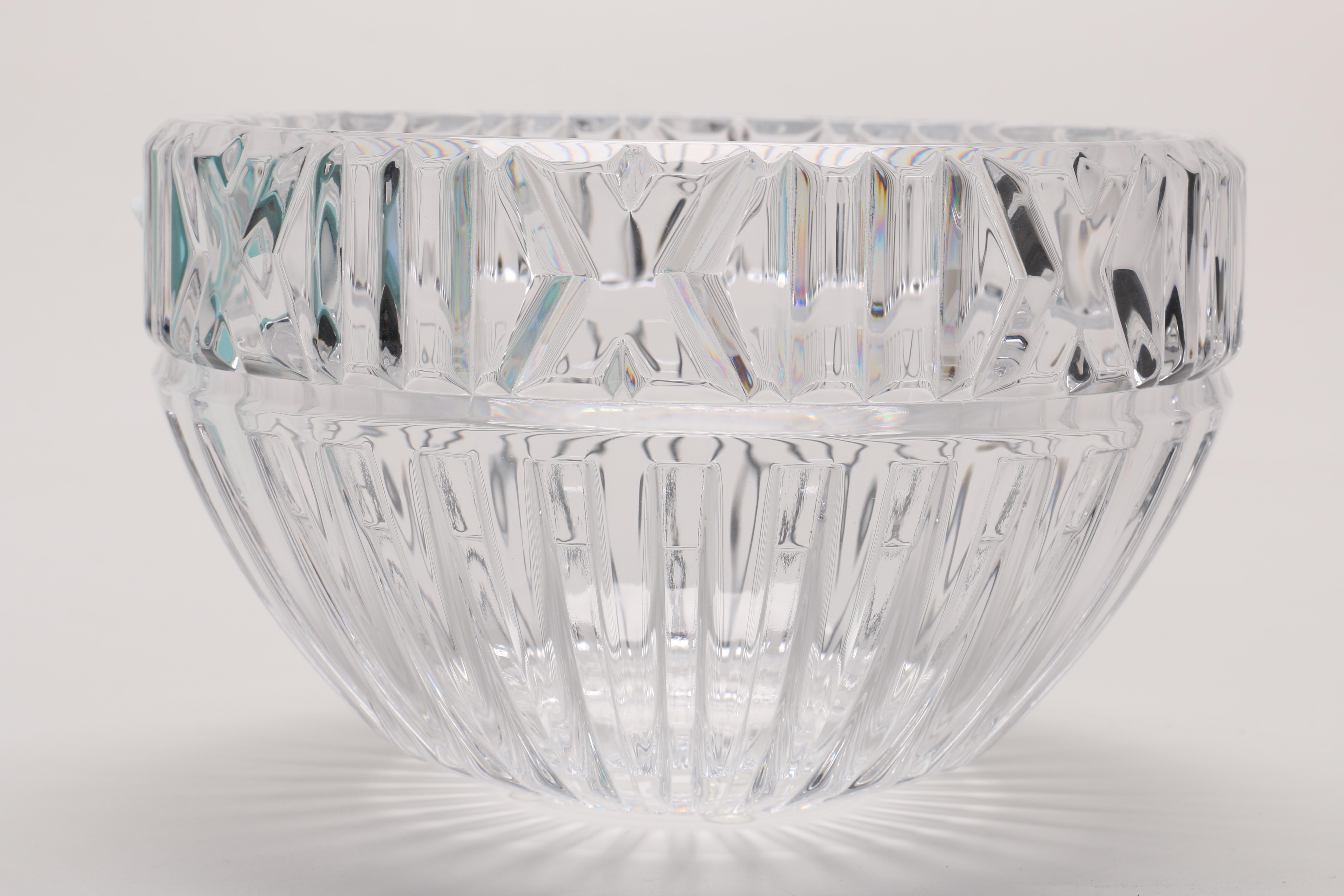 Tiffany & Co. Crystal "Atlas" Bowl